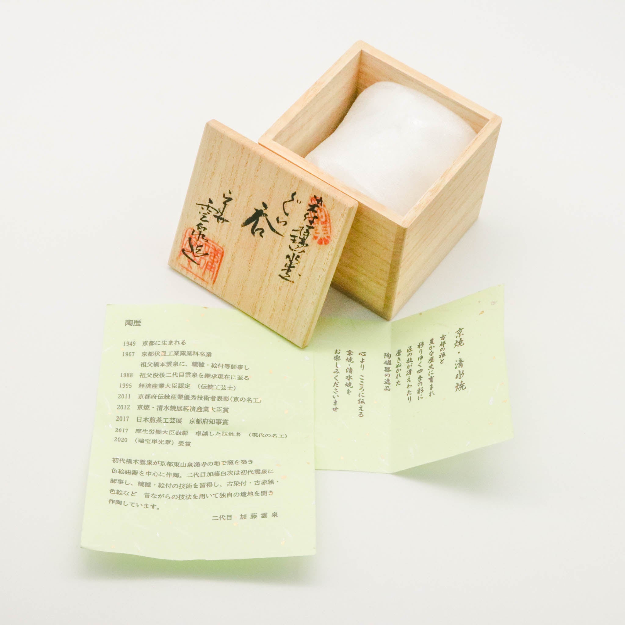 京焼・清水焼 ぐい呑 | 染付 祥瑞 | 丸文 山水 | 雲泉窯