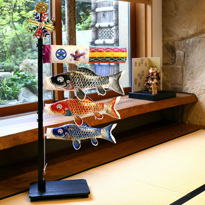 鯉のぼり | 室内飾り | 慶祝の鯉 吉兆 | 徳永こいのぼり - 日本工芸堂 