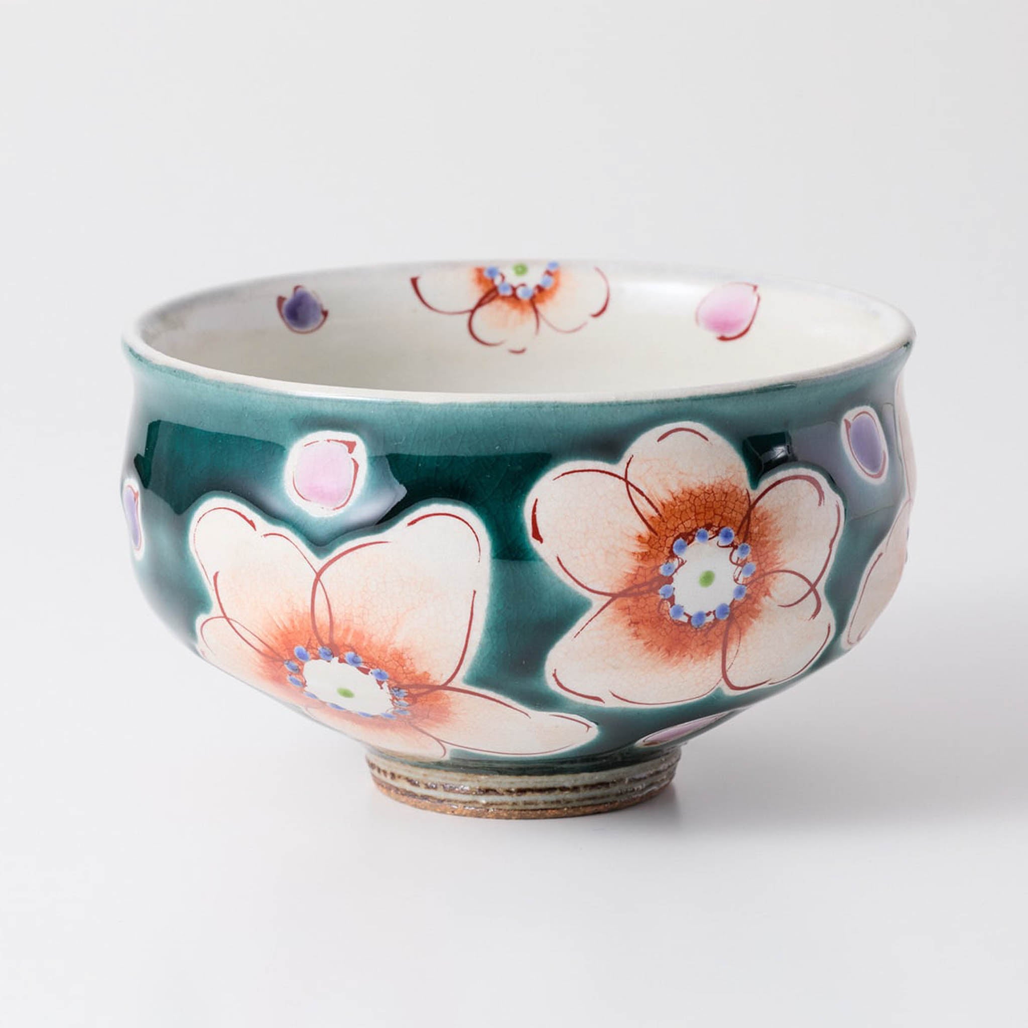 九谷焼 | 抹茶碗 | 釉彩花うらら | 虚空蔵窯