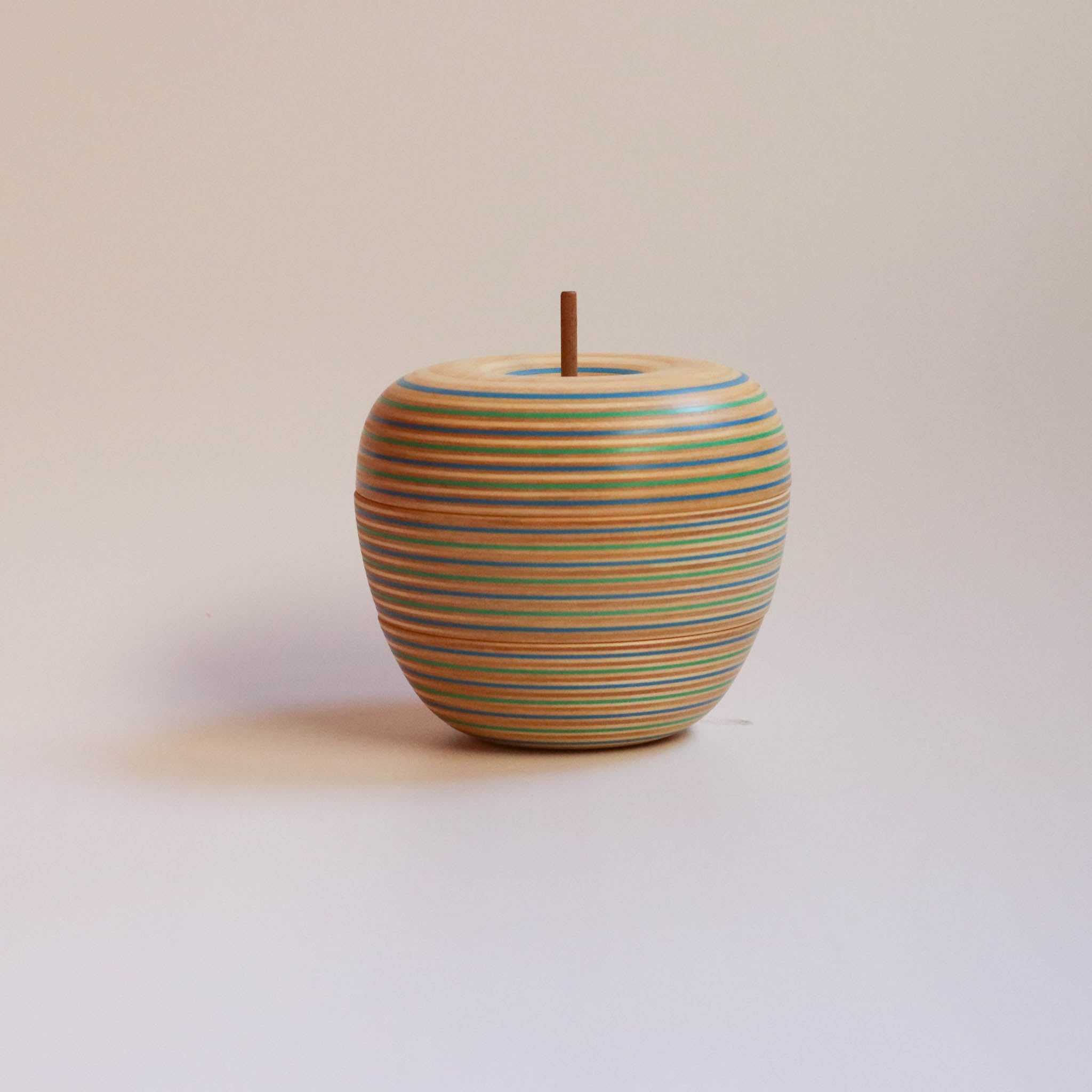 木工品 カードホルダー | ringo 1 | blue-green | PLYWOOD laboratory