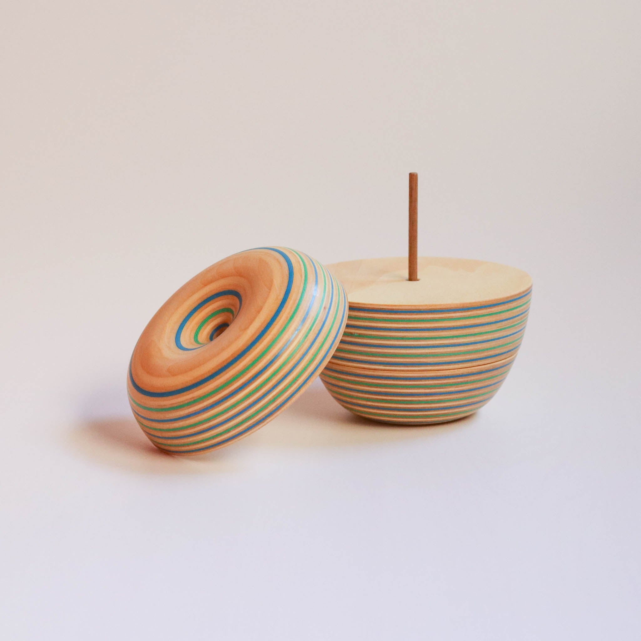 木工品 カードホルダー | ringo 1 | blue-green | PLYWOOD laboratory