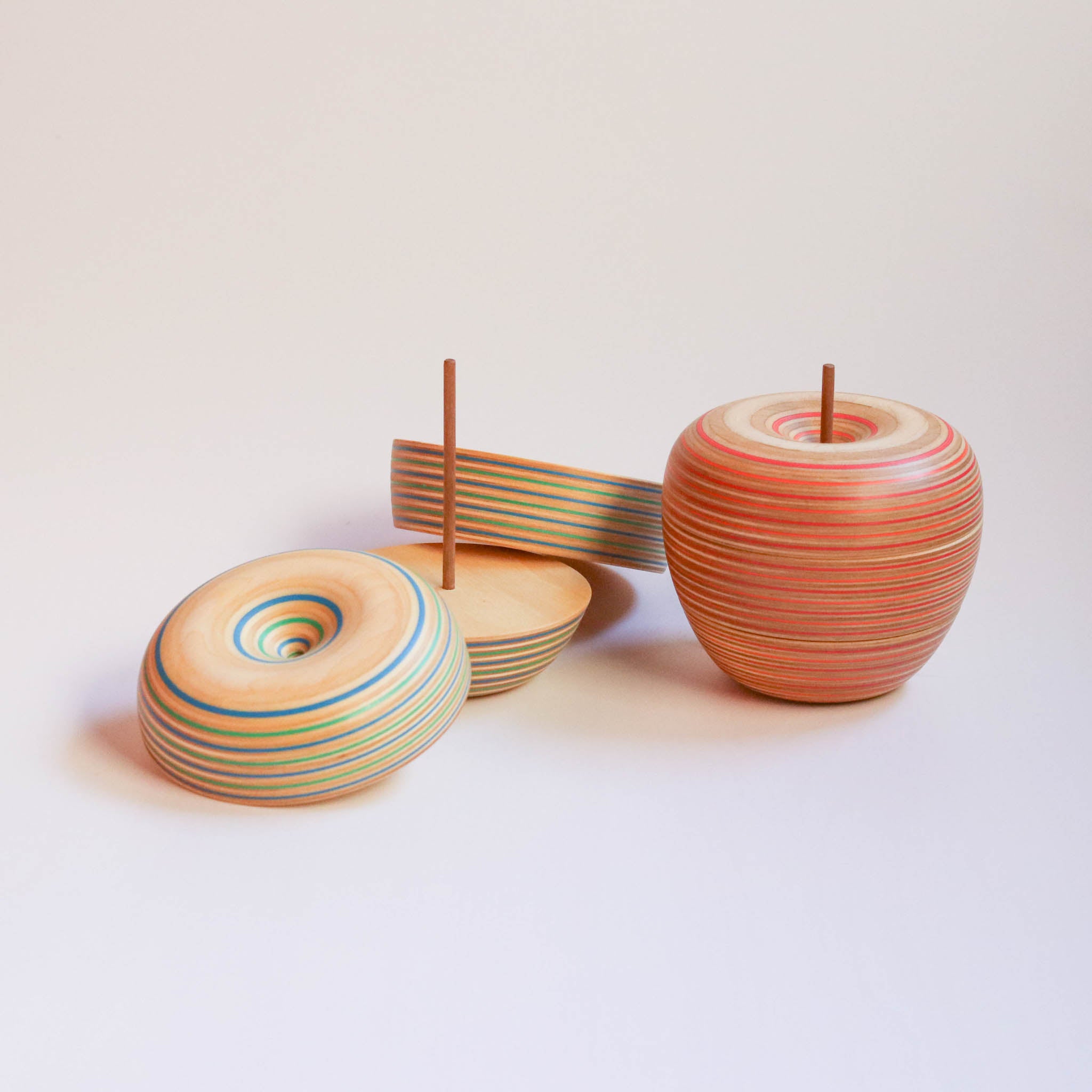 木工品 カードホルダー | ringo 1 | blue-green | PLYWOOD laboratory