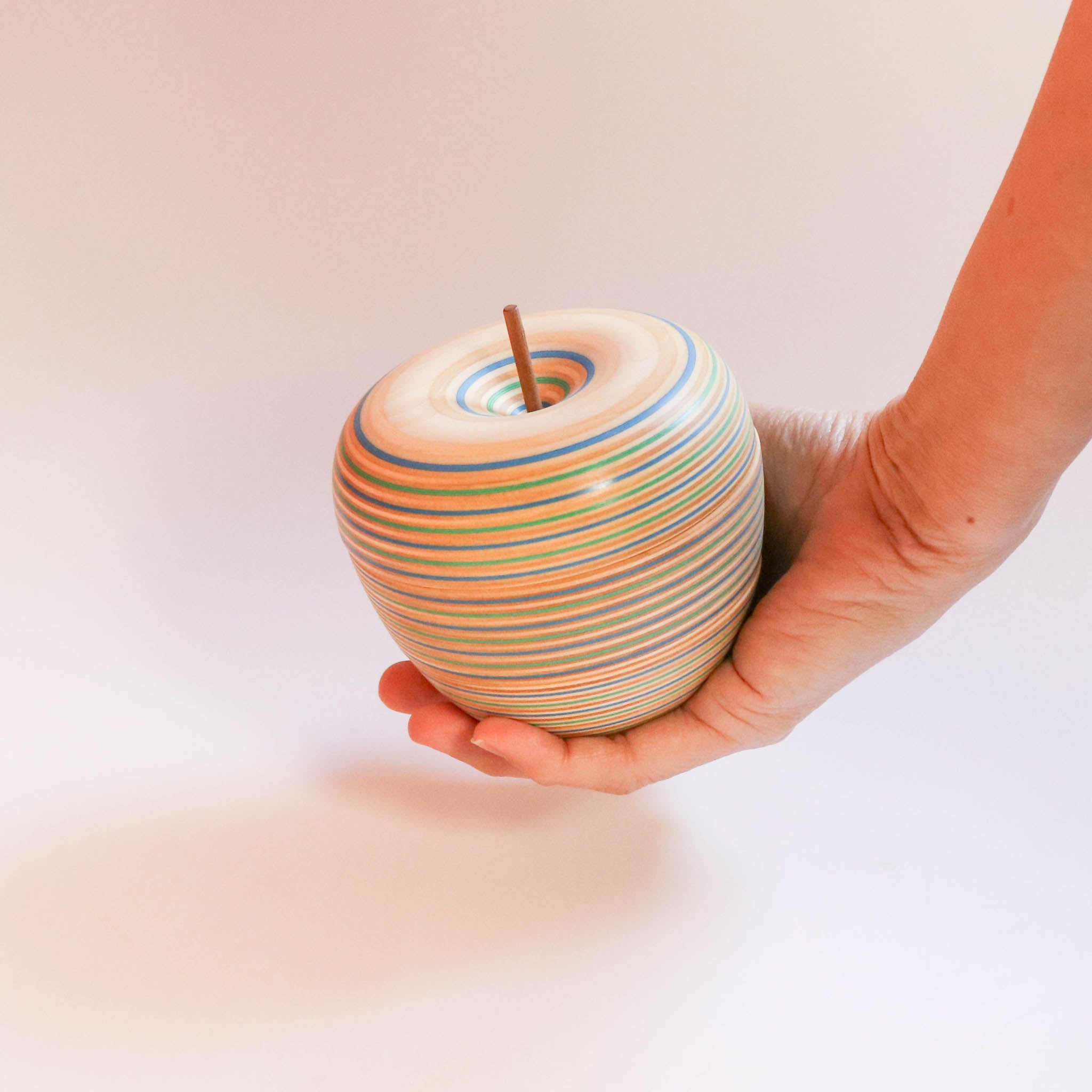 木工品 カードホルダー | ringo 1 | blue-green | PLYWOOD laboratory