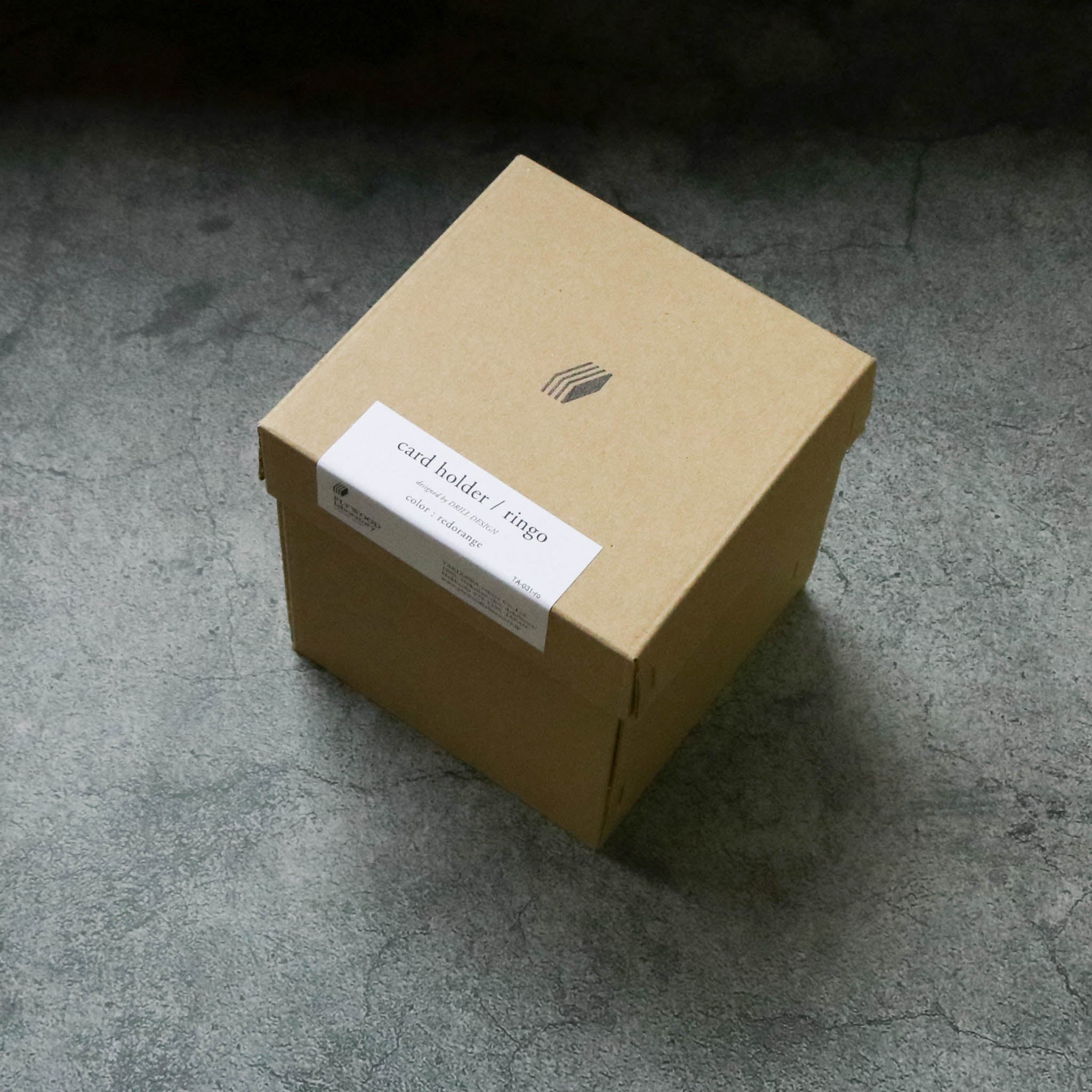 木工品 カードホルダー | ringo 2 | red-orange | PLYWOOD laboratory