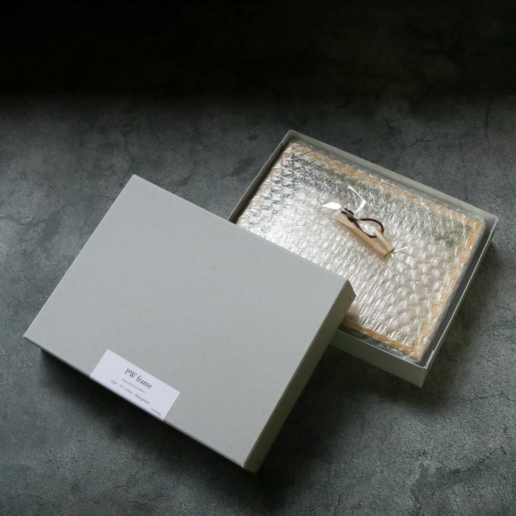 木工品 フォトフレーム | PW frame  S1 | blue-green | PLYWOOD laboratory