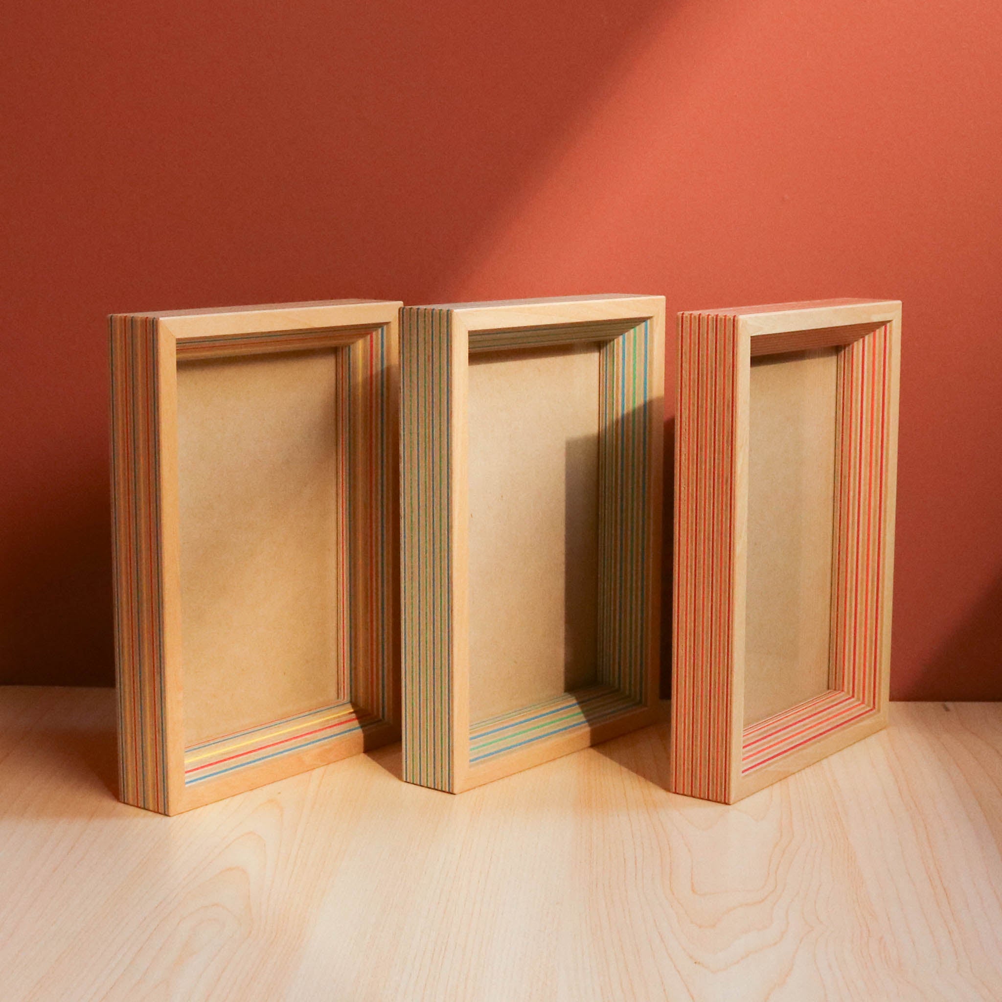 木工品 フォトフレーム | PW frame  S2 | red-orange | PLYWOOD laboratory