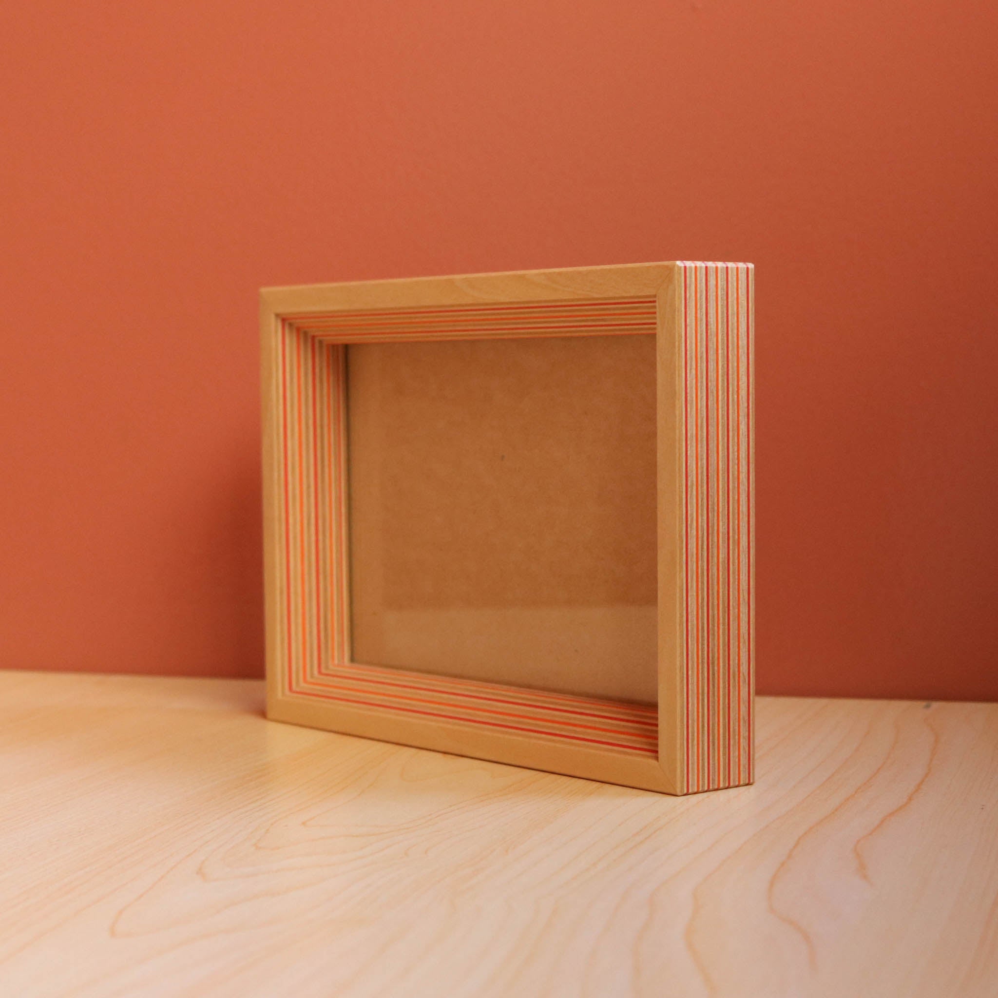 木工品 フォトフレーム | PW frame S2 | red-orange | PLYWOOD laboratory