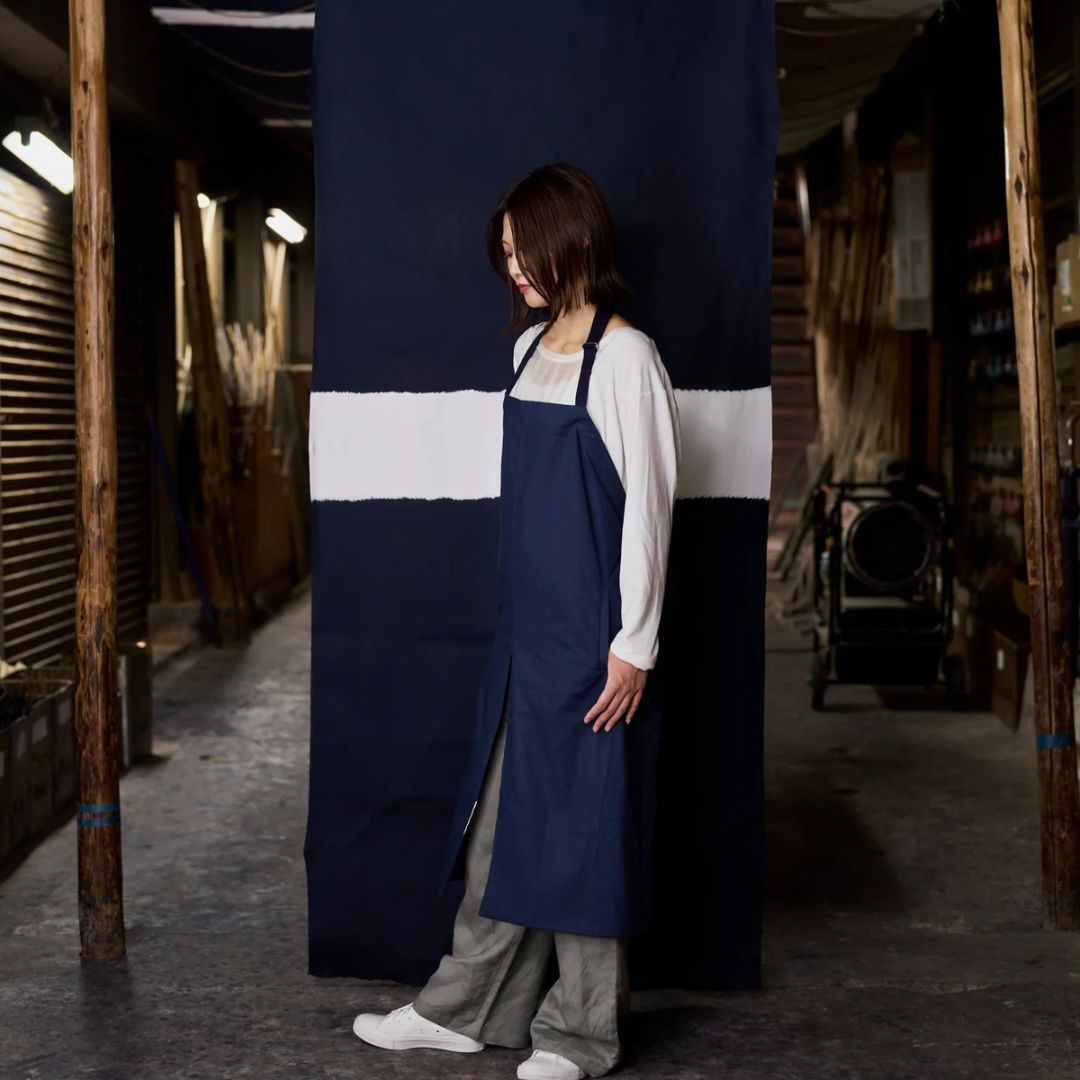 エプロン | MAKU. | 藍 AI | kiten.KYOTO