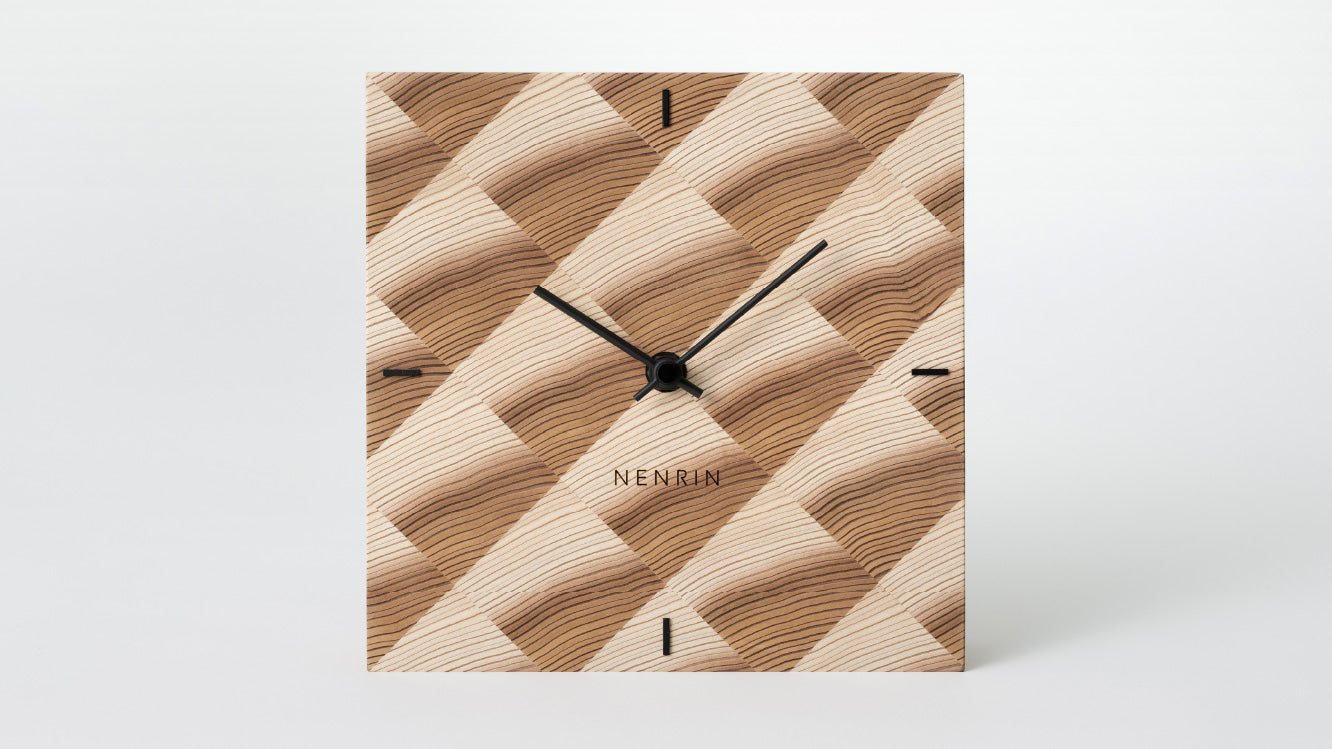 木工製品 時計 | NENRIN CLOCK 175 | 波紋 | ミマツ工芸