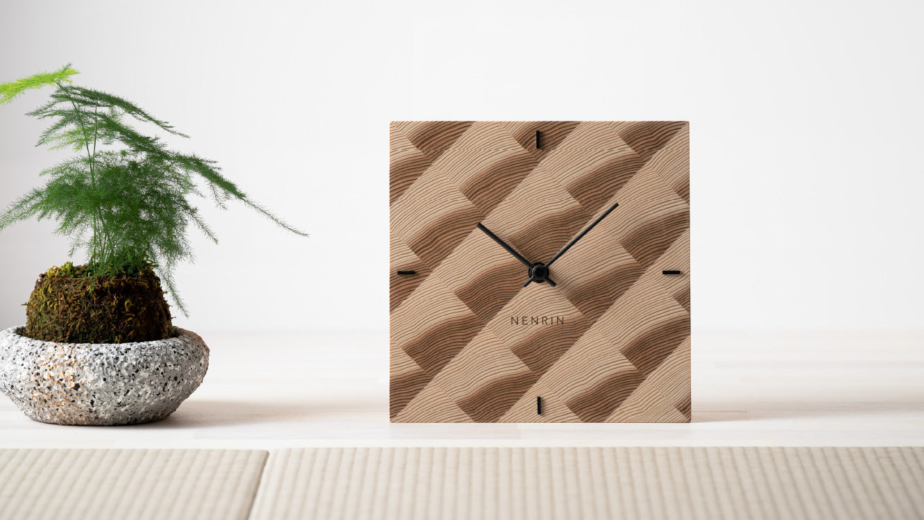 木工製品 時計 | NENRIN CLOCK 175 | 波紋 | ミマツ工芸