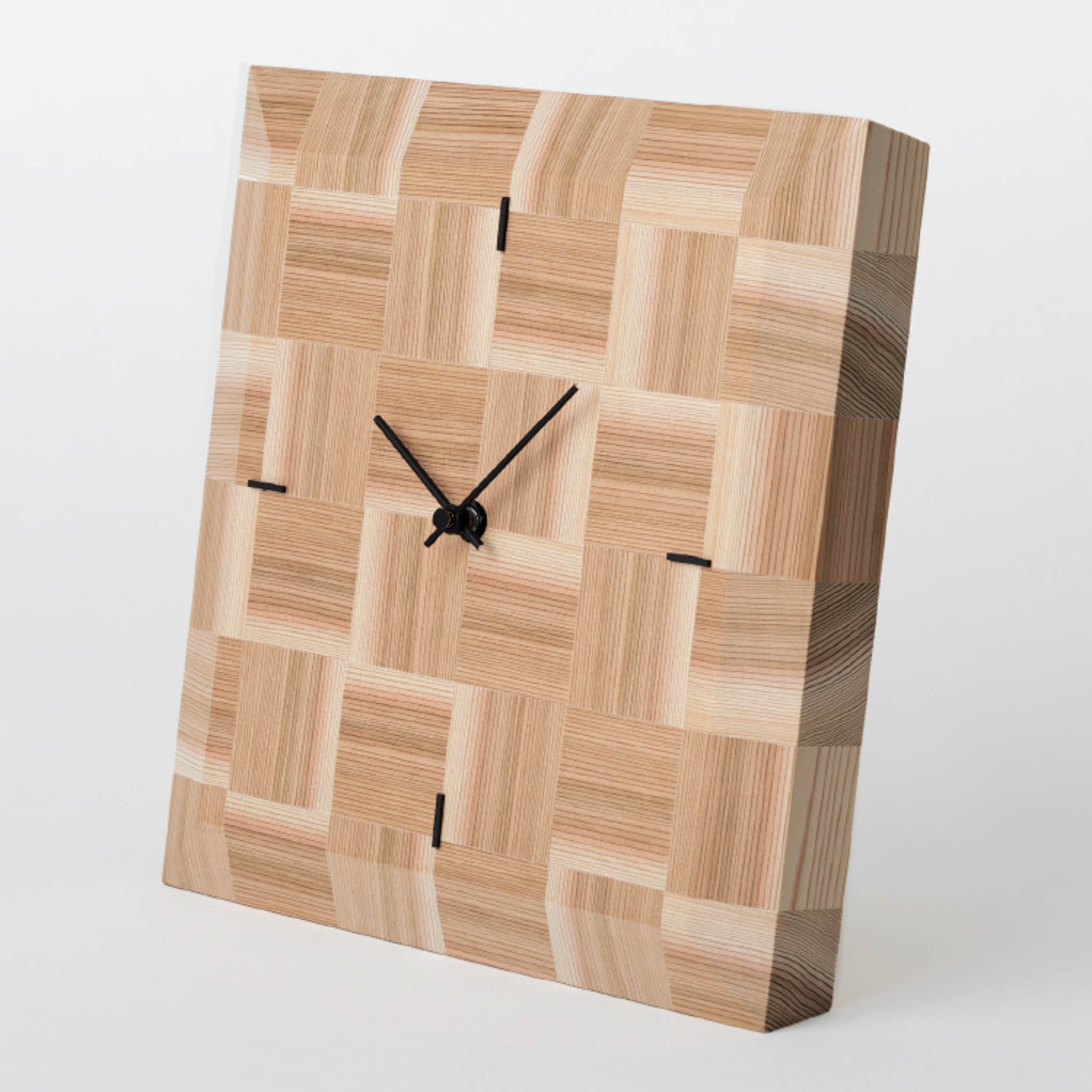 木工製品 時計 | NENRIN CLOCK 245 | 市松 | ミマツ工芸