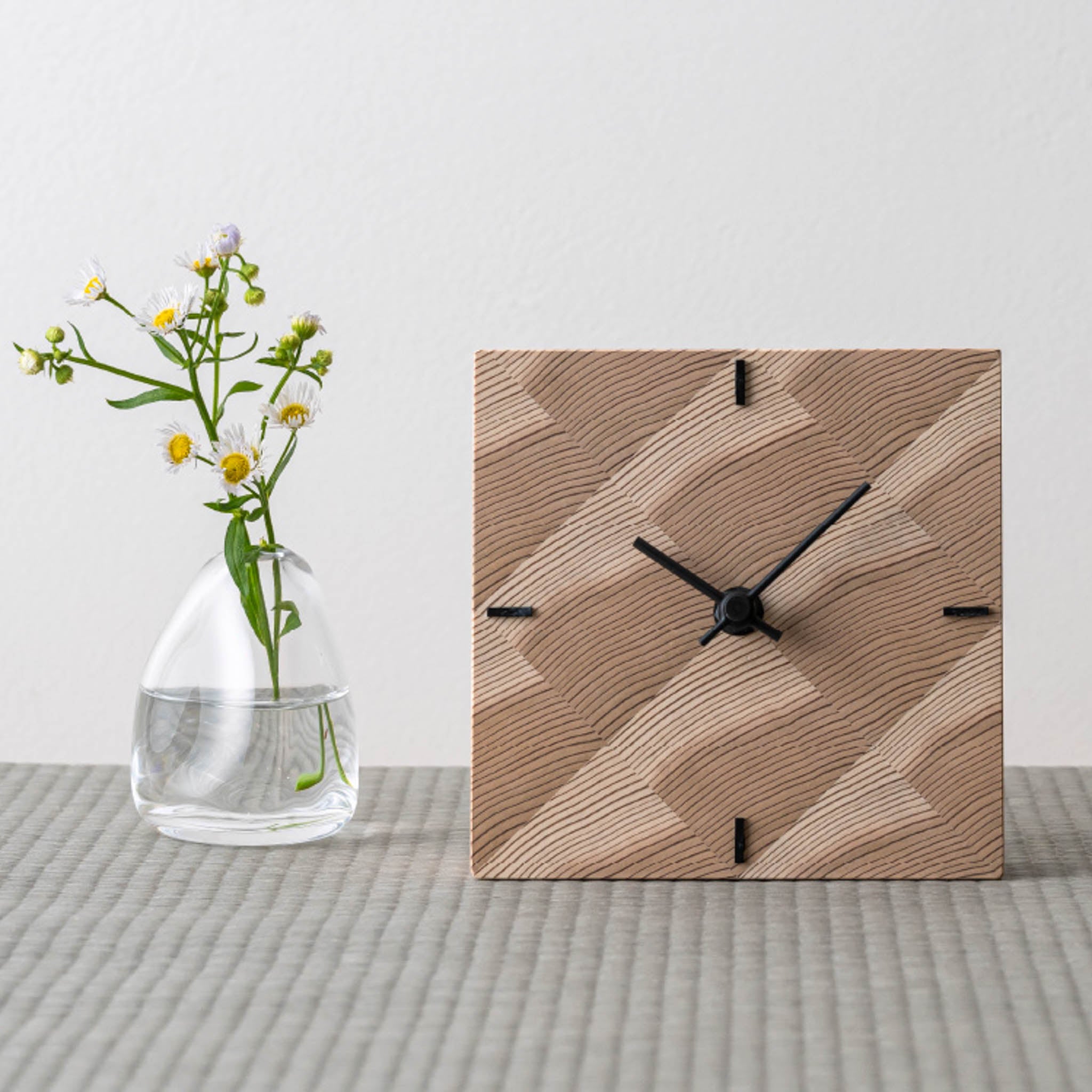 木工製品 置き時計 | ko NENRIN | 波紋 | ミマツ工芸