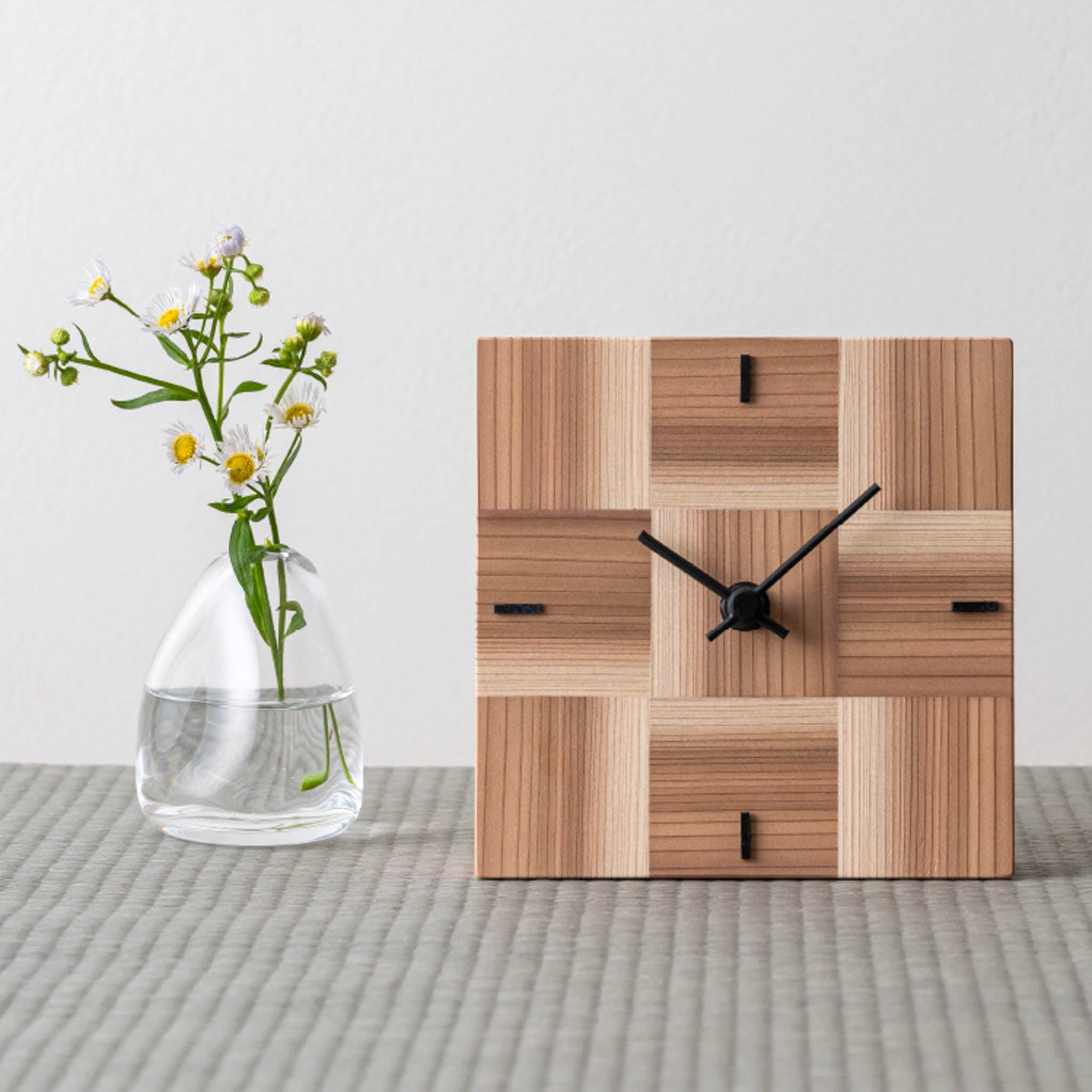 木工製品 置き時計 | ko NENRIN | 市松 | ミマツ工芸