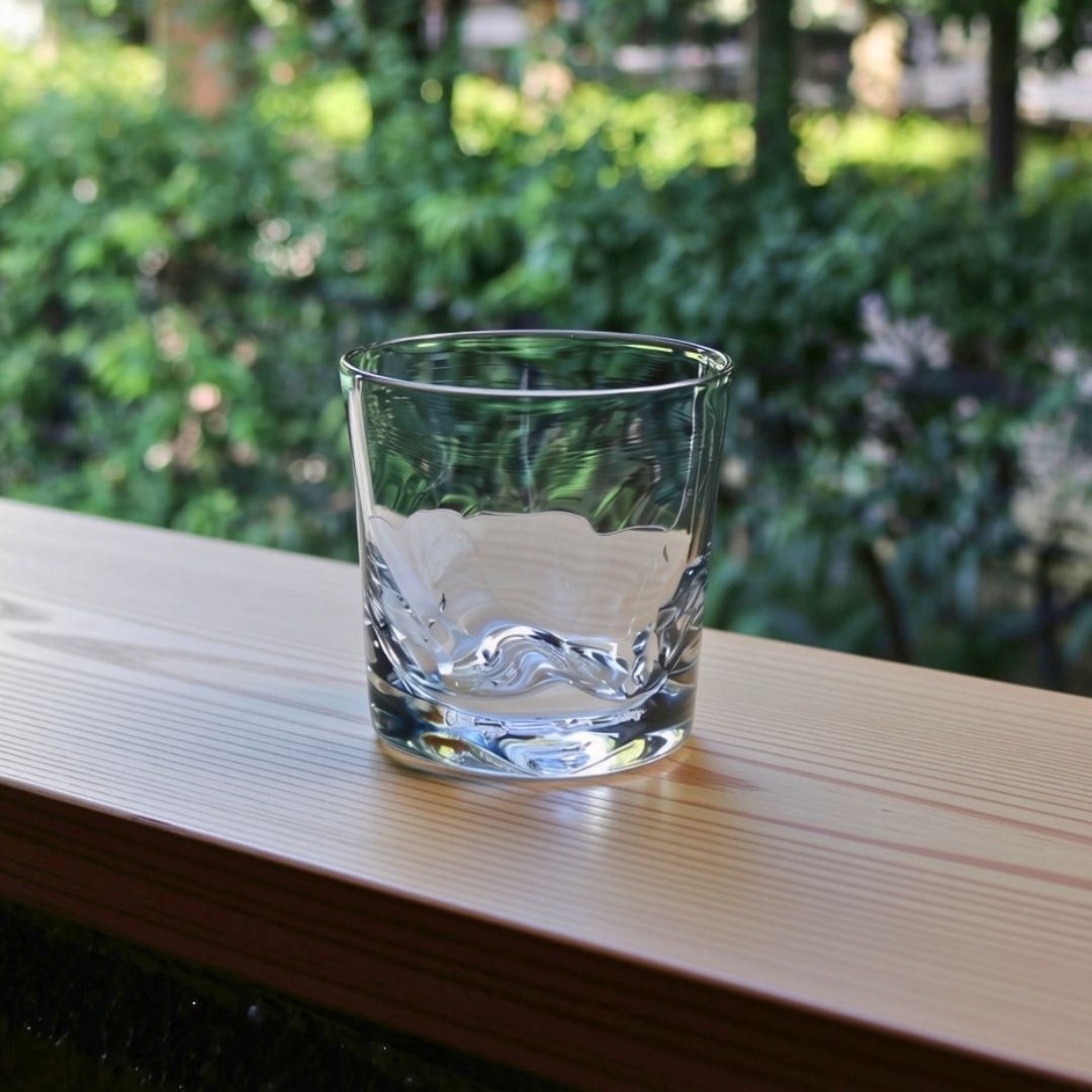 ロックグラス | 能登藍 のとブルー | 緩 KAN | 能登島ガラス工房