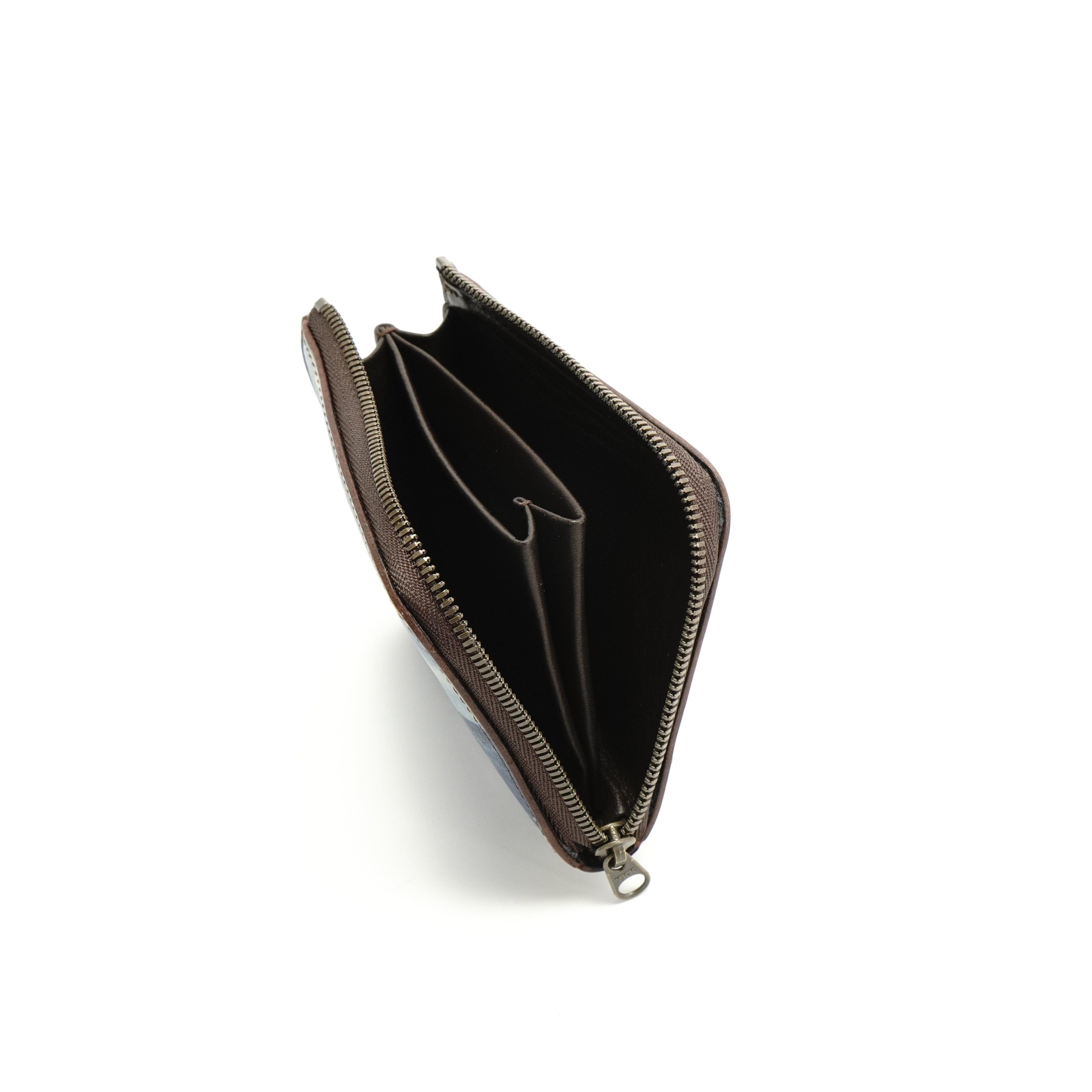 福山レザー コンパクト財布 | レジェ | 瀬戸内の空 薄藍 | サード