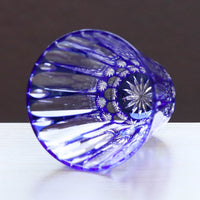 天満切子 フリーグラス | 雫 | 青 | 天満切子株式会社