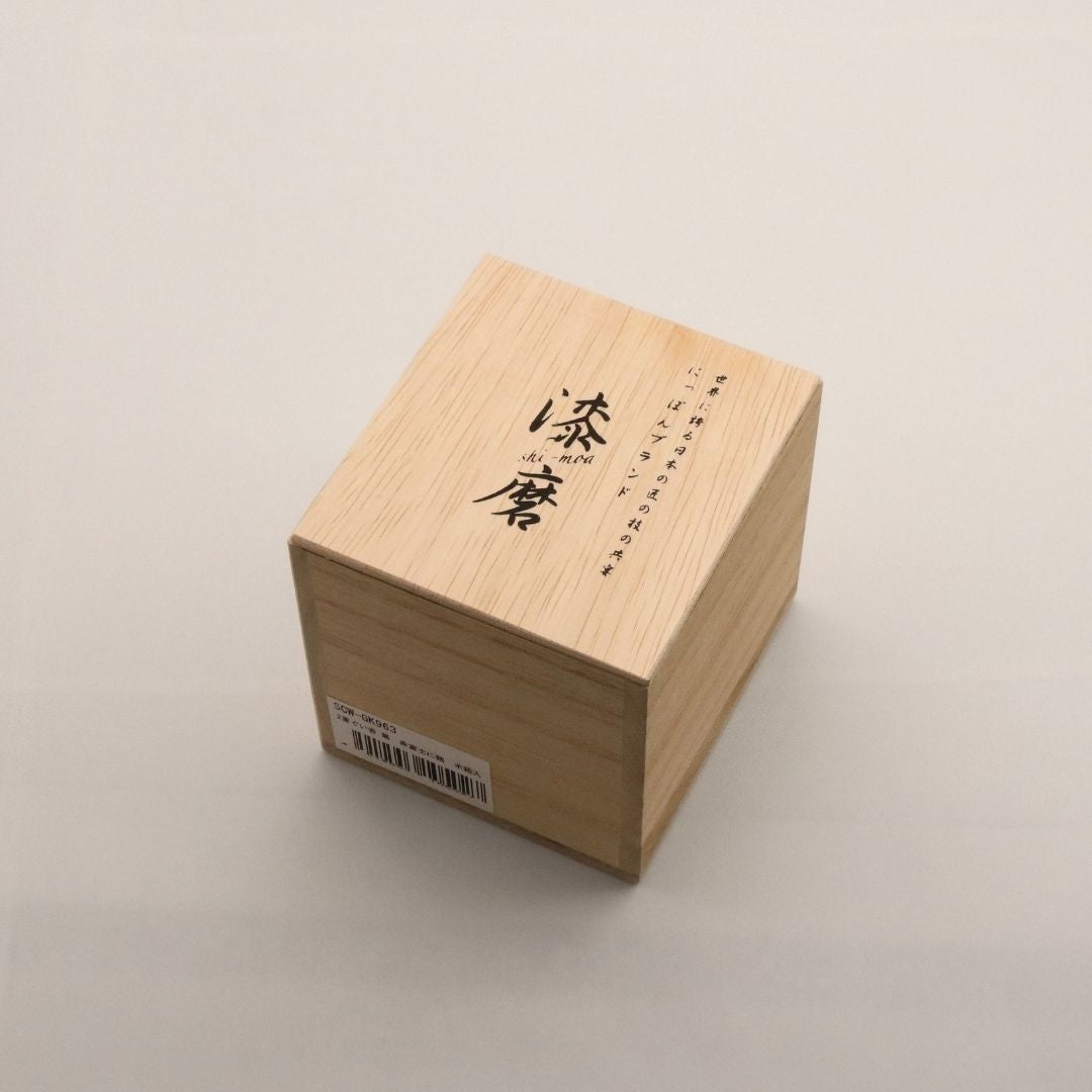 山中塗 カップ | 漆磨 | 赤富士に鶴 2重ロックダルマカップ | ウチキ