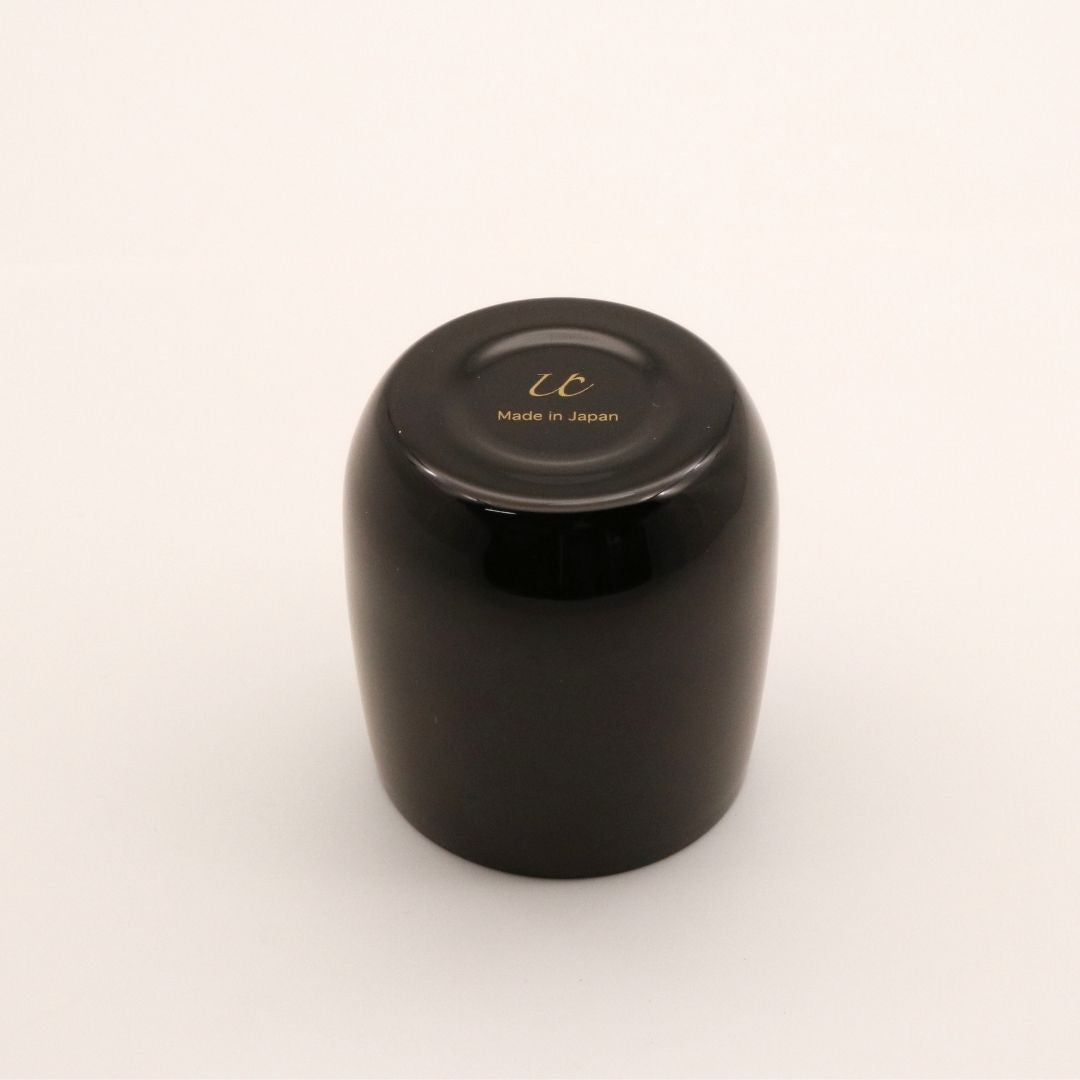 山中塗 カップ | 漆磨 | 赤富士に鶴 2重ロックダルマカップ | ウチキ