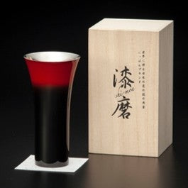 山中塗 カップ | 漆磨 | 黒彩 シングルカップL | ウチキ