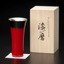 山中塗 カップ | 漆磨 | 赤彩 シングルカップL | ウチキ