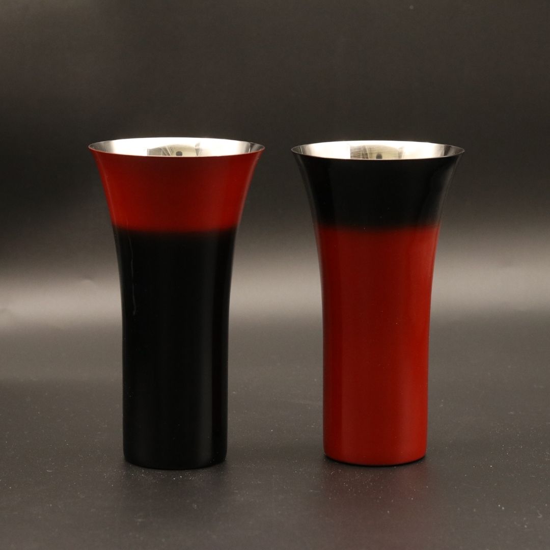 山中塗 カップ | 漆磨 | 赤彩 シングルカップL | ウチキ