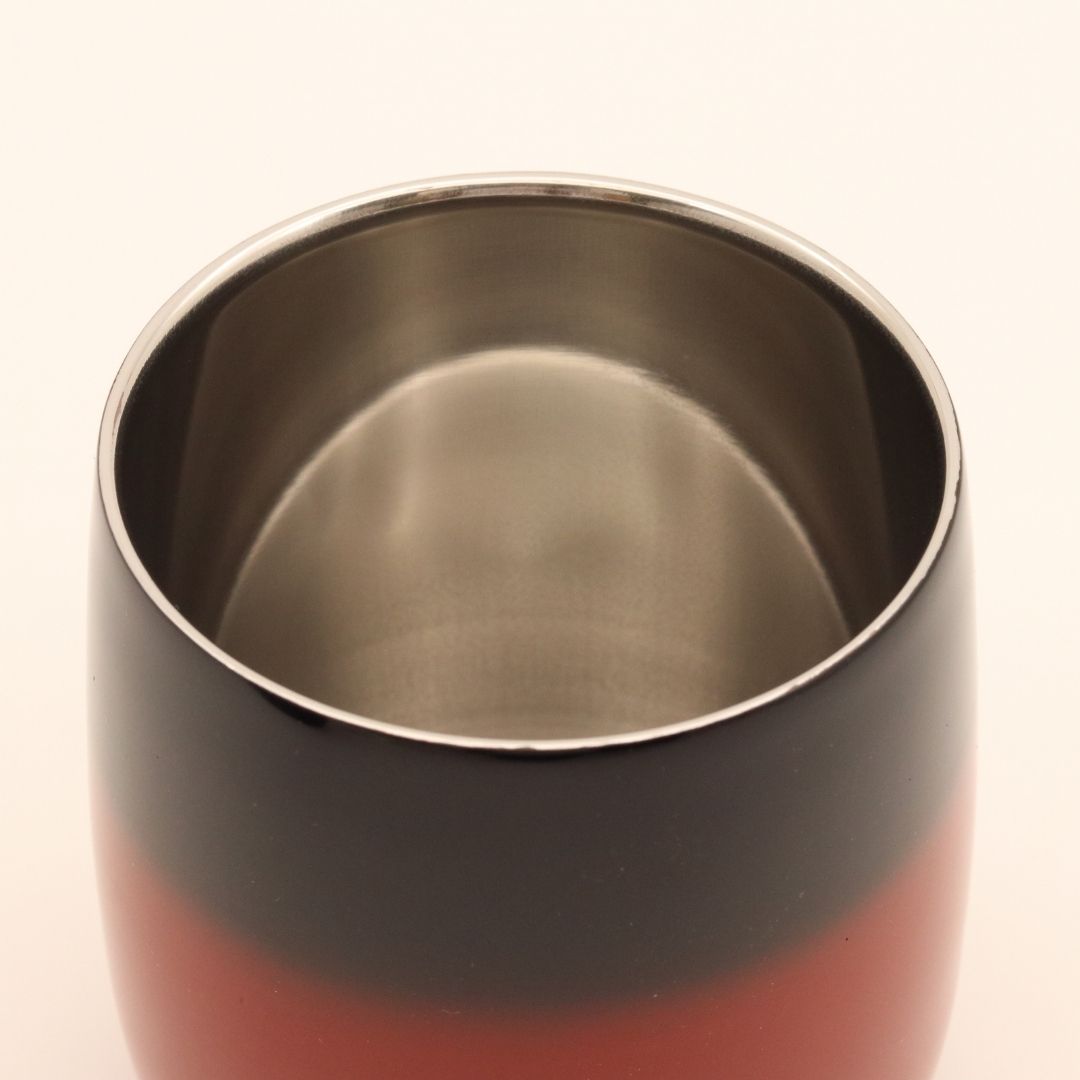 山中塗 カップ | 漆磨 | 赤彩 2重ロックダルマカップ | ウチキ