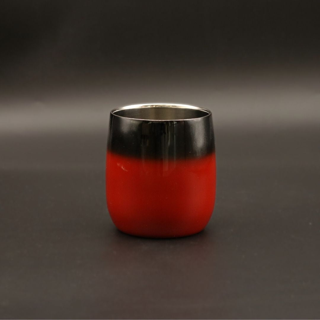 山中塗 カップ | 漆磨 | 赤彩 2重ロックダルマカップ | ウチキ