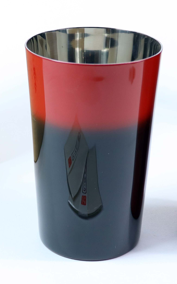 山中塗 カップ | 漆磨 | 黒彩 2重ハイボールカップ | ウチキ
