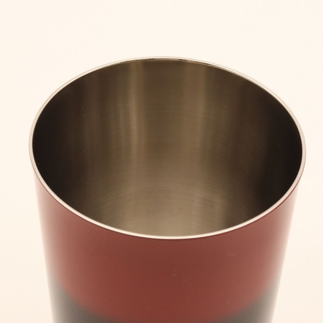 山中塗 カップ | 漆磨 | 黒彩 2重ハイボールカップ | ウチキ