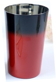 山中塗 カップ | 漆磨 | 赤彩 2重ハイボールカップ | ウチキ