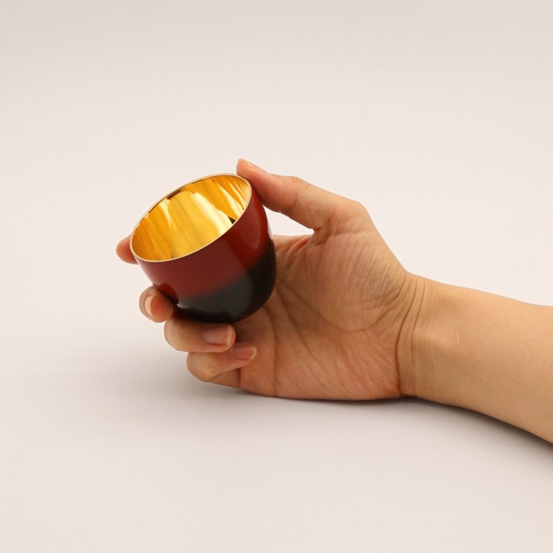 山中塗 酒器 | 漆磨 | 赤彩 ぐい呑 | ウチキ