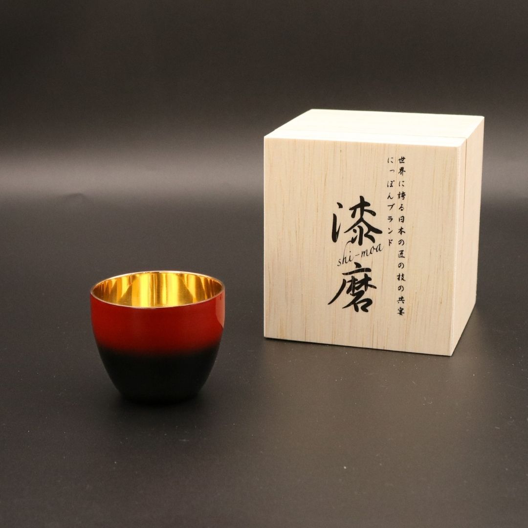 山中塗 酒器 | 漆磨 | 黒彩 ぐい呑 | ウチキ