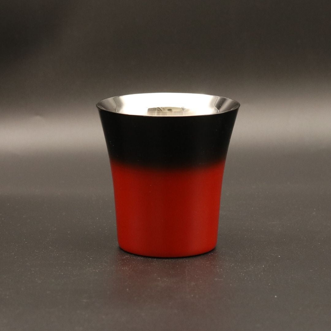 山中塗 カップ | 漆磨 | 赤彩 2重バーボンカップ | ウチキ