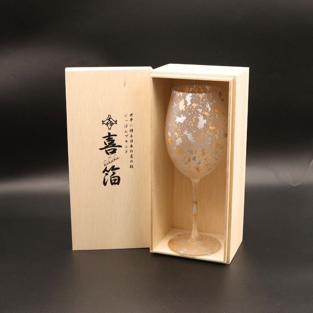 山中塗 カップ | 喜箔 | アルバス 白ワイングラス | ウチキ