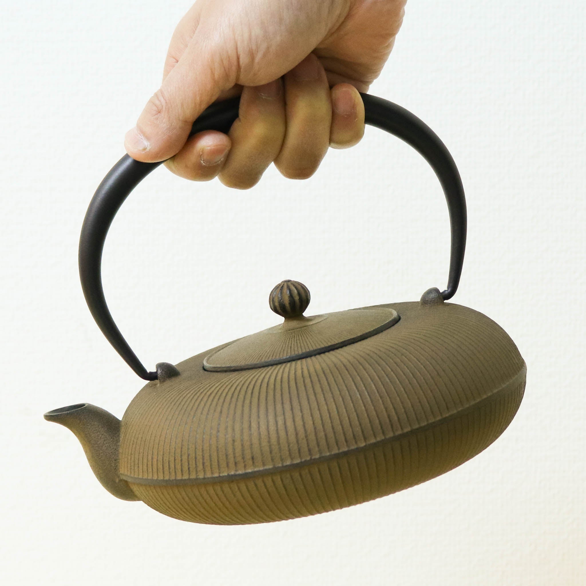 南部鉄器 鉄瓶 急須 | 立目 0.8L | ひさご色 | 及富