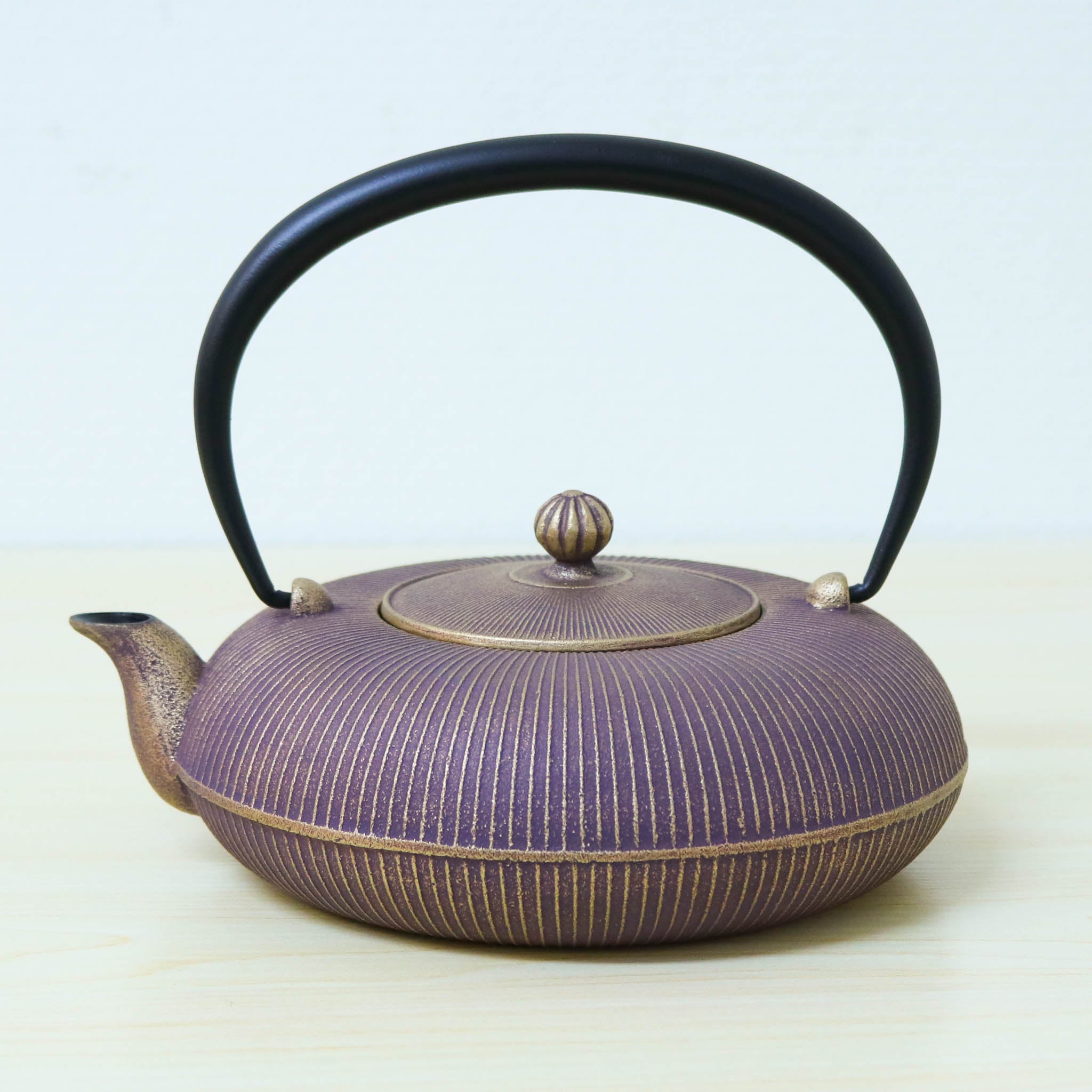 南部鉄器 鉄瓶 急須 | 立目 0.8L | 紫金 | 及富