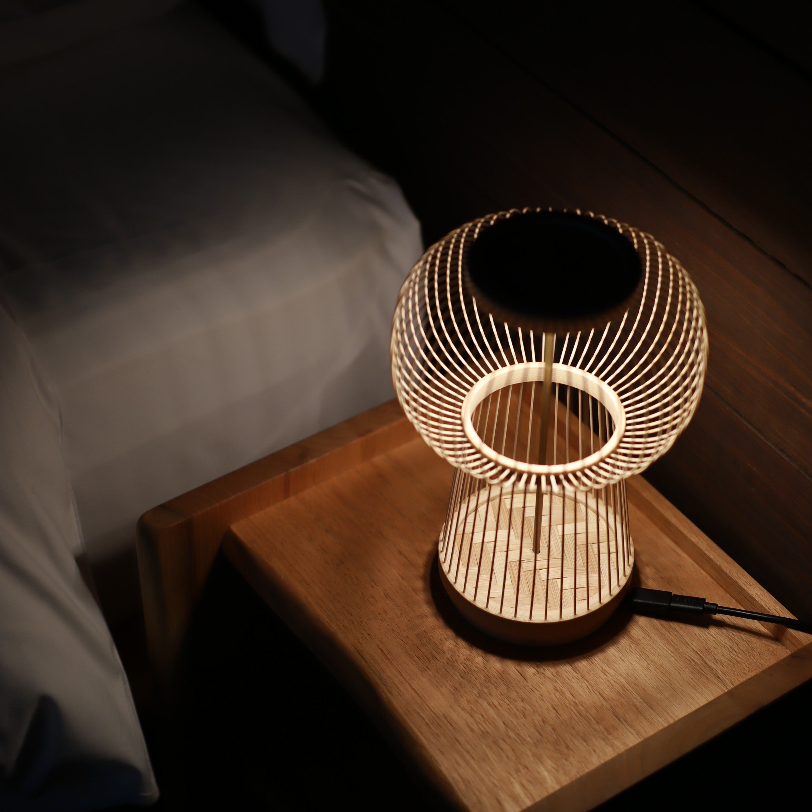 駿河竹千筋細工 ランプスタンド  | 千空 | hounobi