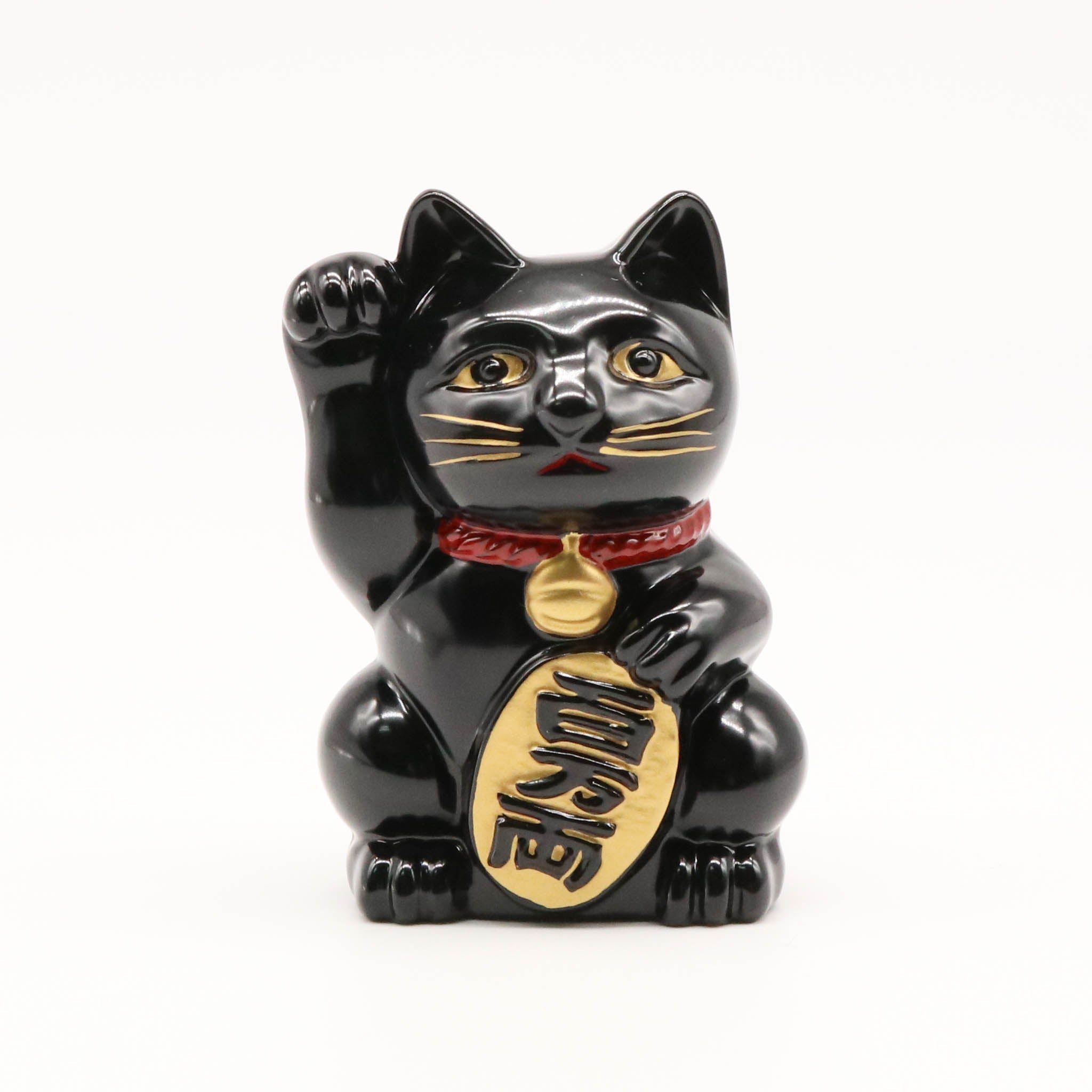 高岡銅器 | 招き猫 | 黒漆・金蒔絵仕上げ | 銀雅堂