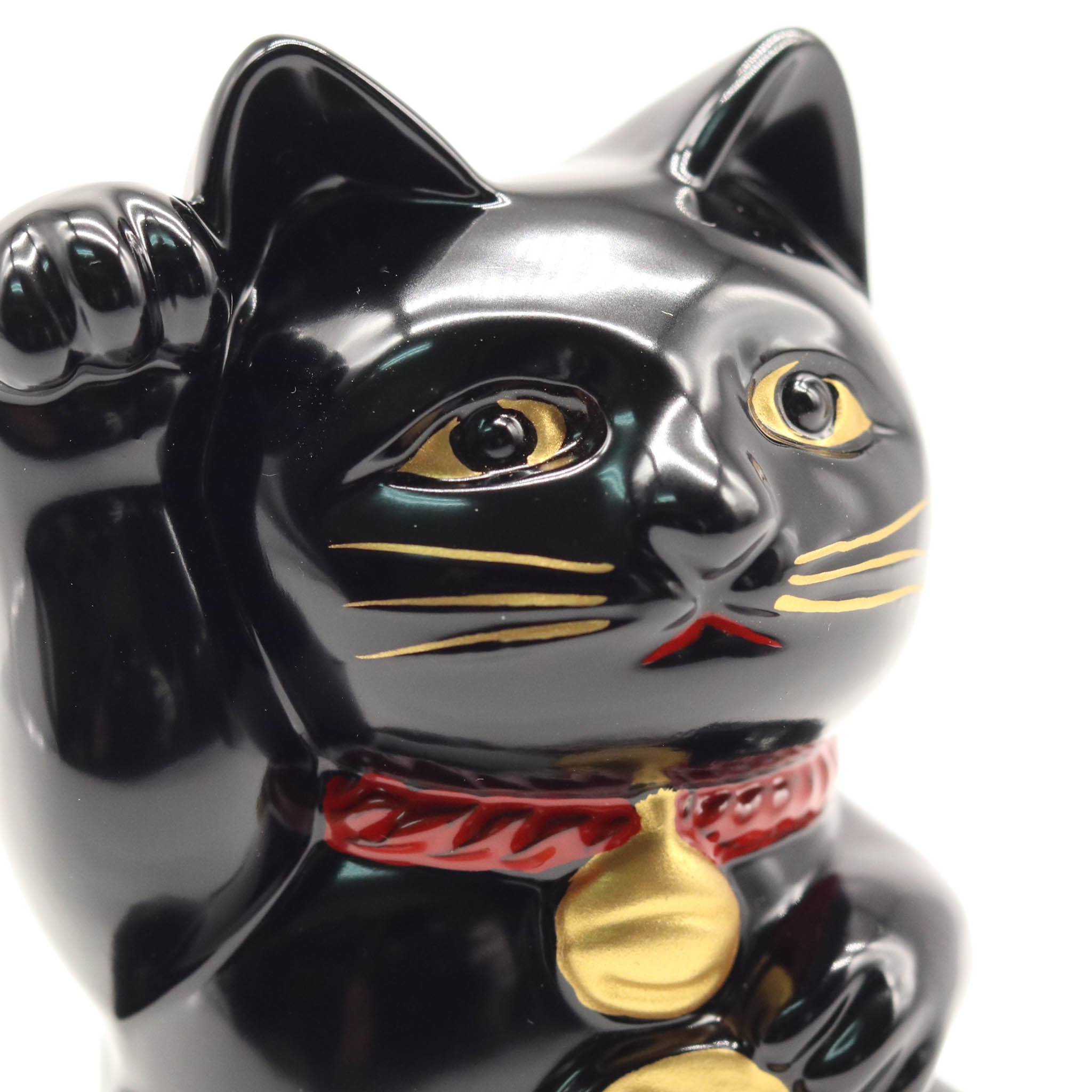 高岡銅器 | 招き猫 | 黒漆・金蒔絵仕上げ | 銀雅堂