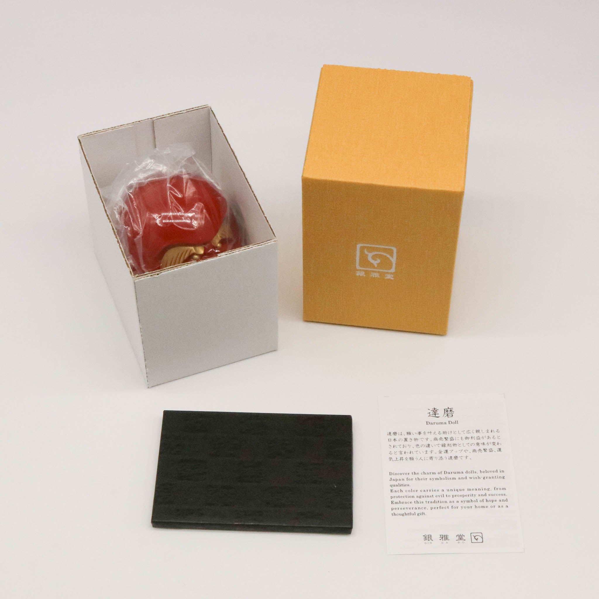 高岡銅器 | 達磨 | 赤漆・金蒔絵仕上げ | 銀雅堂