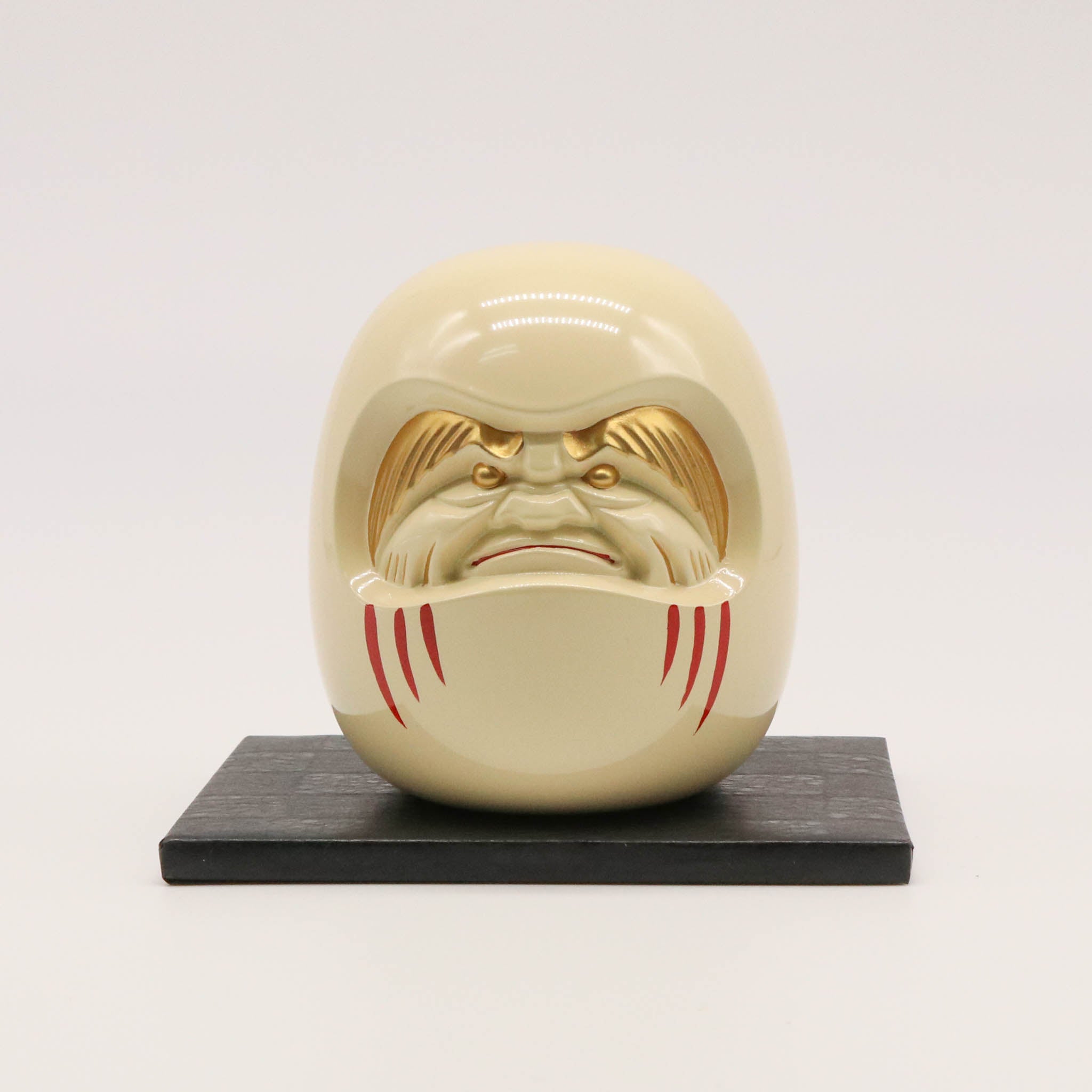 高岡銅器 | 達磨 | 白漆・金蒔絵仕上げ | 銀雅堂