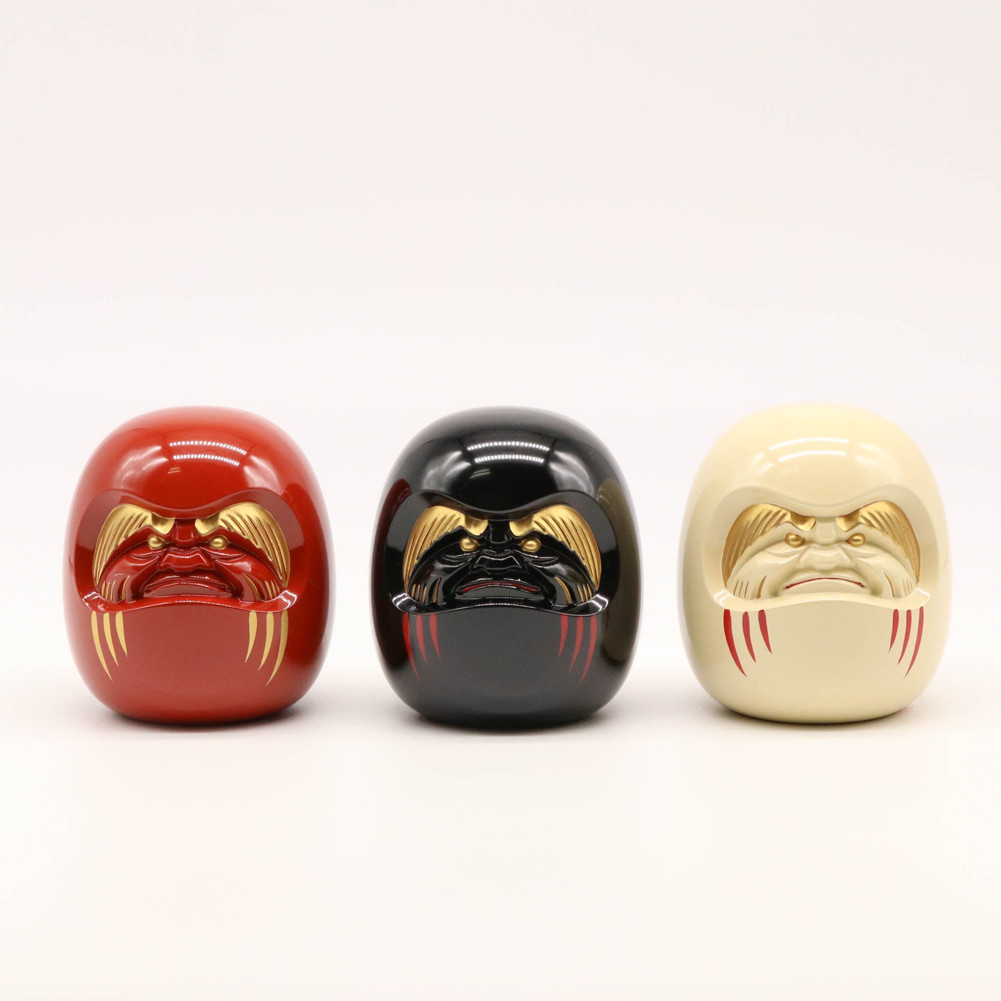 高岡銅器 | 達磨 | 黒漆・金蒔絵仕上げ | 銀雅堂