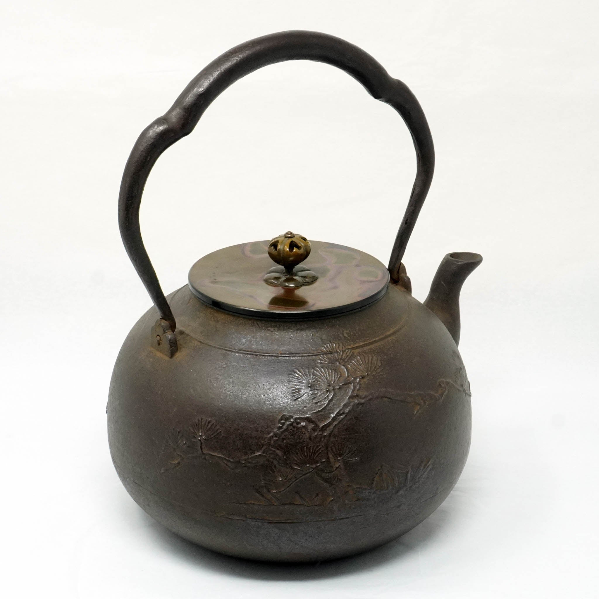 高岡銅器 鉄瓶 | 松竹梅文 | 般若鋳造所