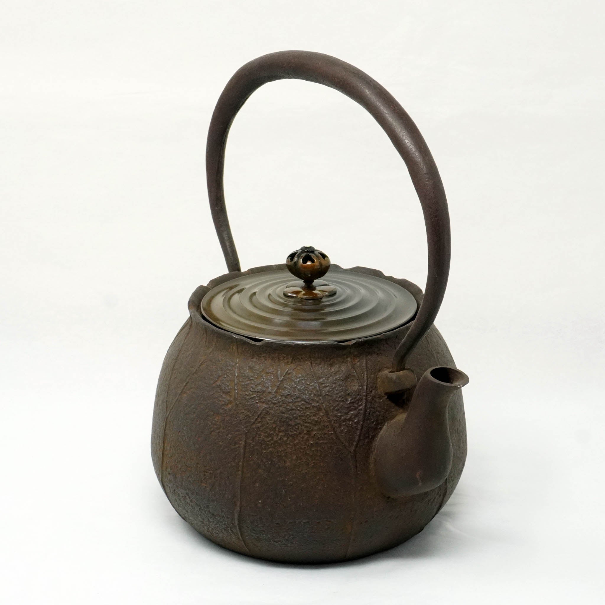 高岡銅器 鉄瓶 | 荷葉 蓮形 | 般若鋳造所