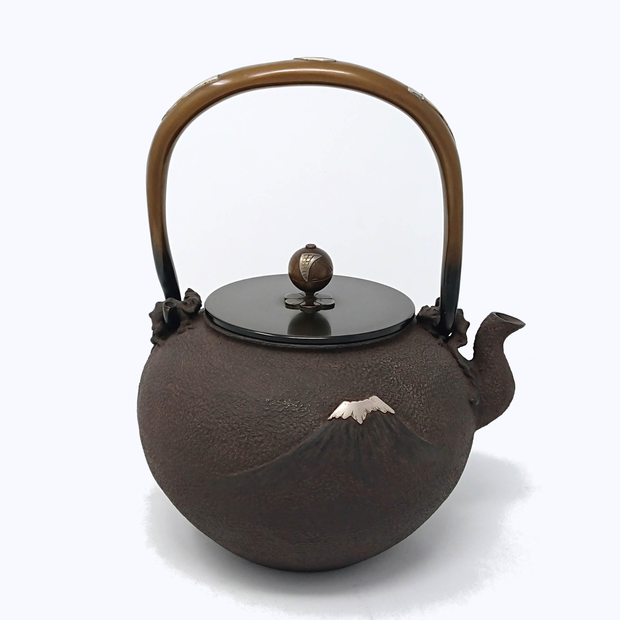 高岡銅器 鉄瓶 | 富士浜松図 | 般若鋳造所