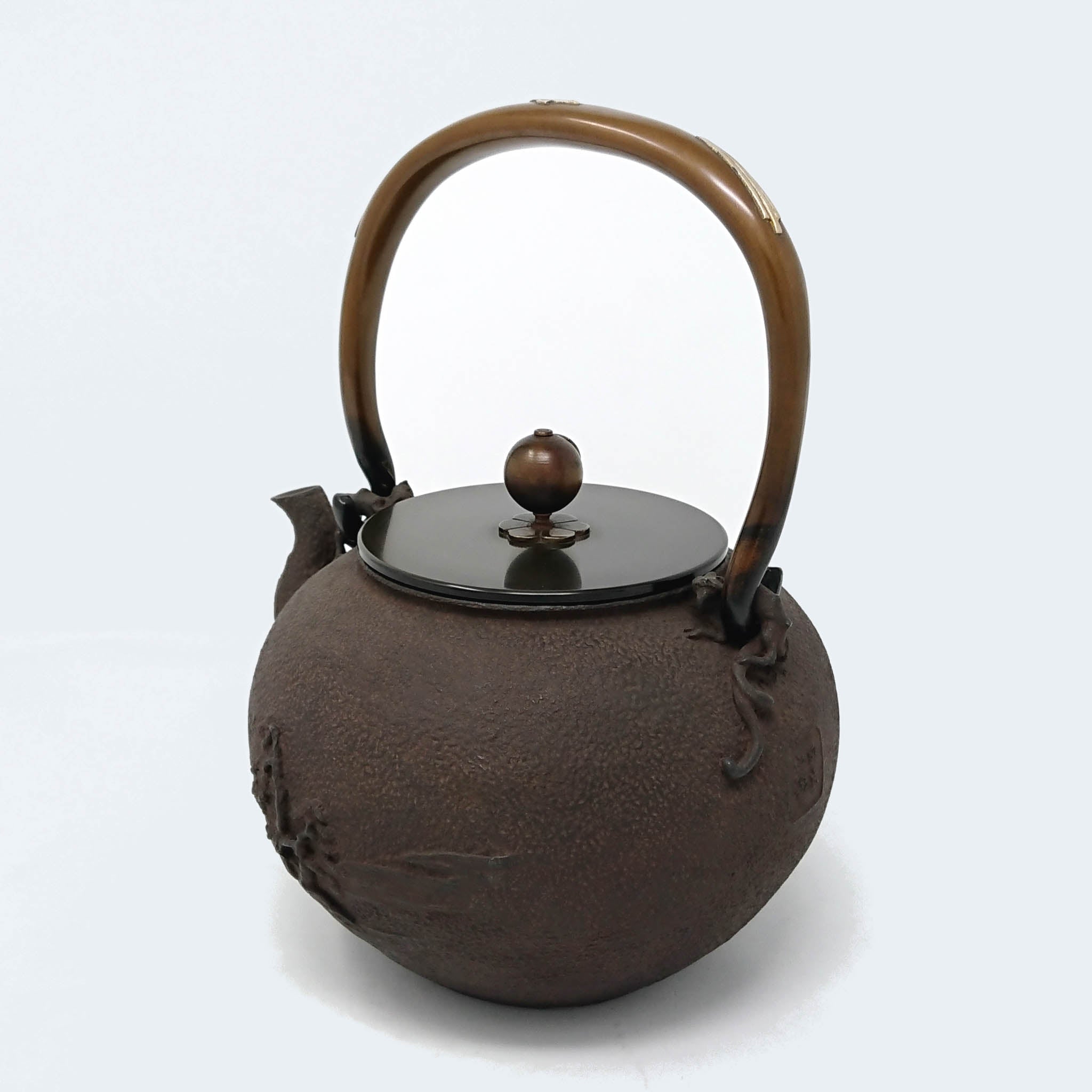 高岡銅器 鉄瓶 | 富士浜松図 | 般若鋳造所