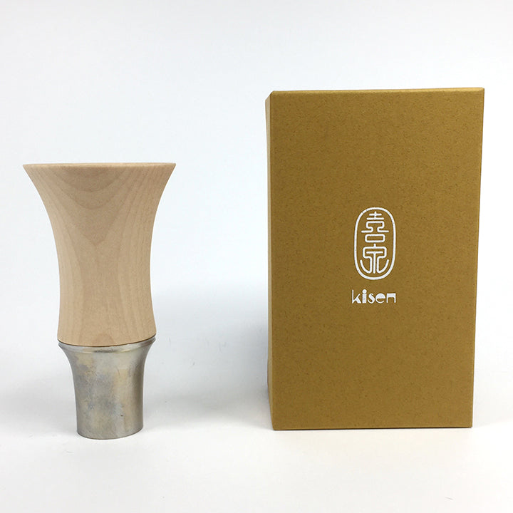 高岡銅器 山中漆器 ぐい呑み | BAMBOO TALL | ミスティシルバー | 喜泉