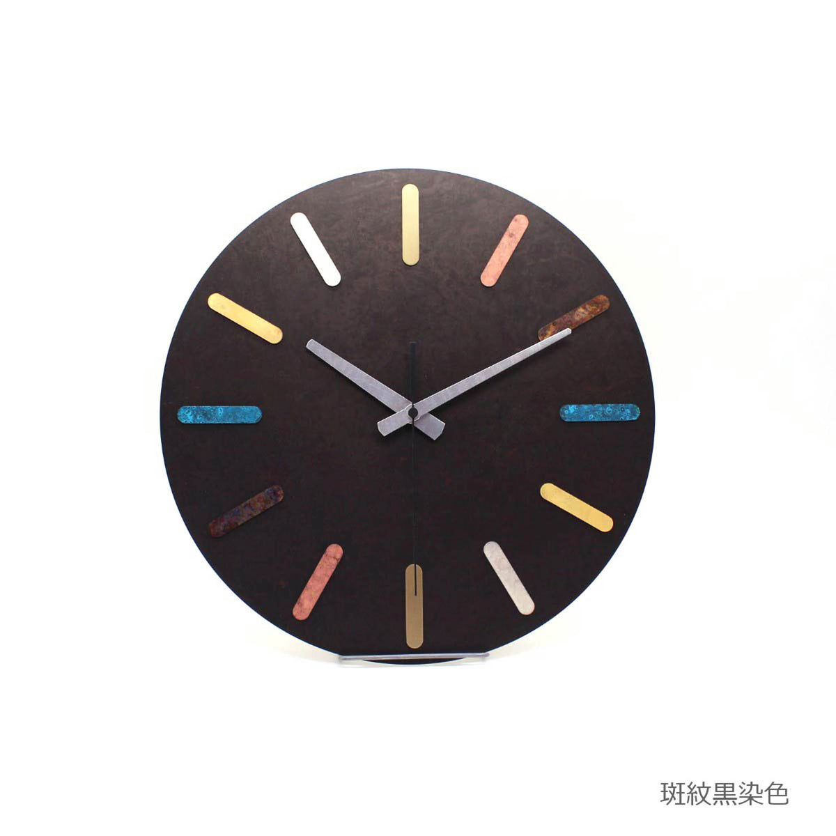 高岡銅器 掛け時計 | time and space カラフルタイムス | 斑紋黒染色 