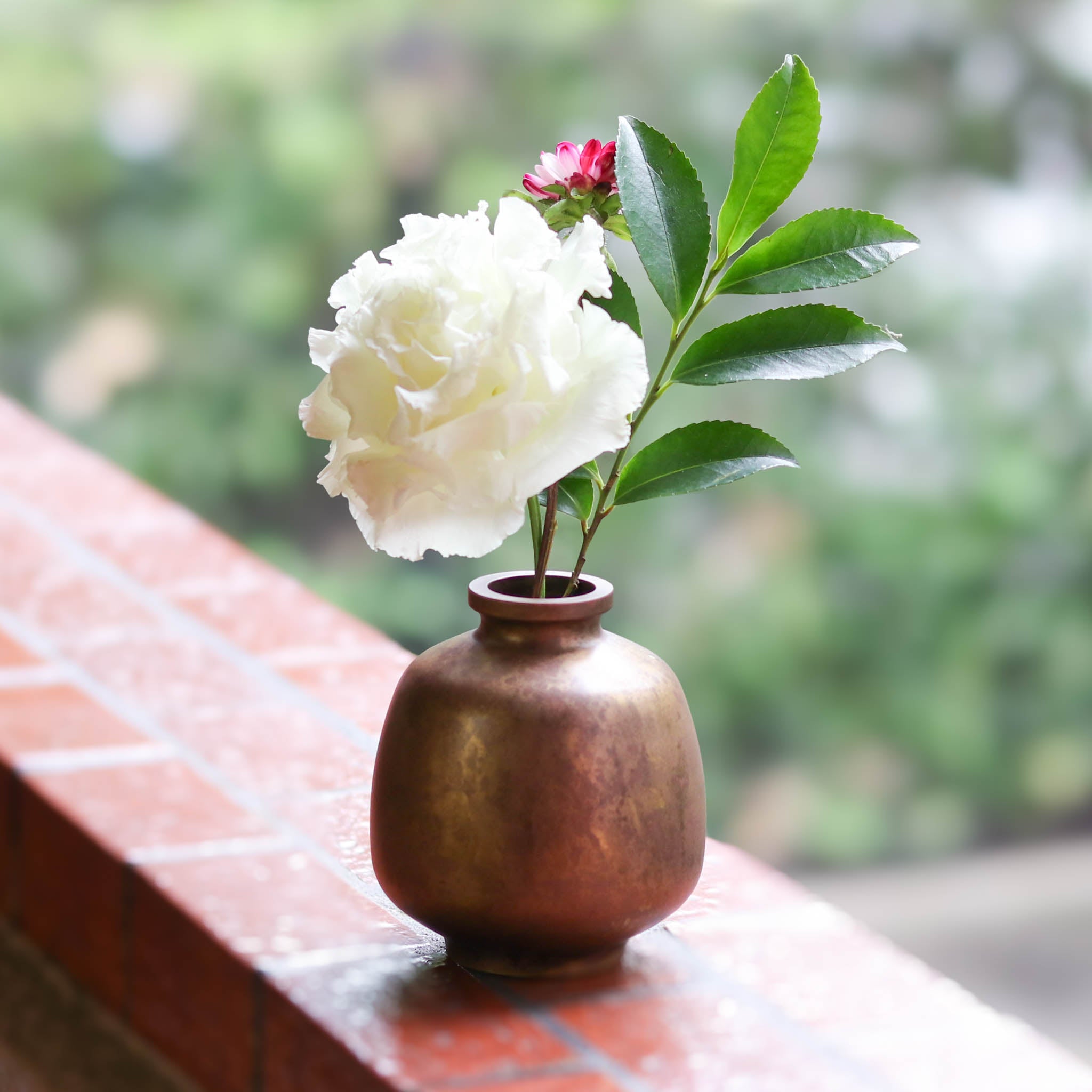 高岡銅器 花器 | 花みつぼ | 斑紋荒らし色 | 松美堂