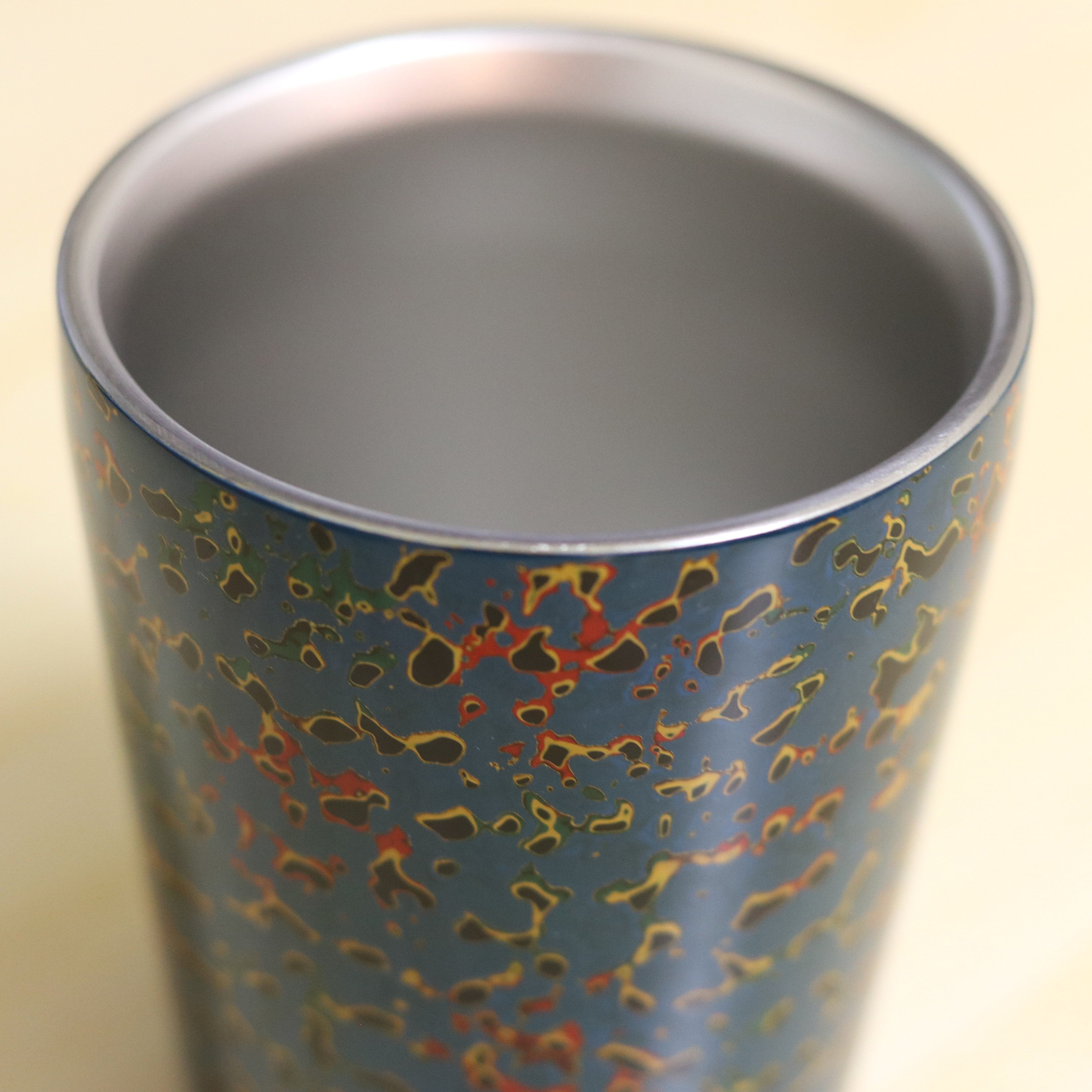 津軽塗 | 二重構造 ステンレスカップ | 唐塗 浅葱 | 小林漆器